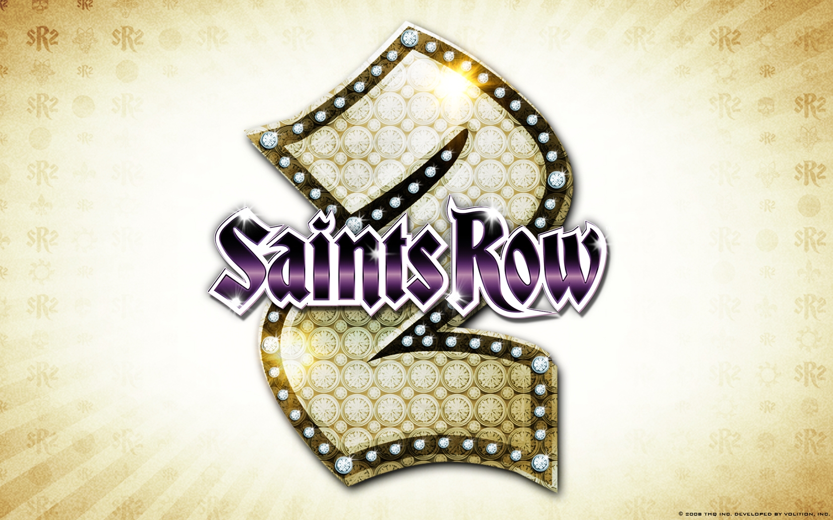 Wallpaper, illustration, logo, pattern, brand, Saints Row 2, light, game, design, advertising, jewellery, emblem, computer wallpaper, fashion accessory, font, album cover, name, bling bling 1680x1050