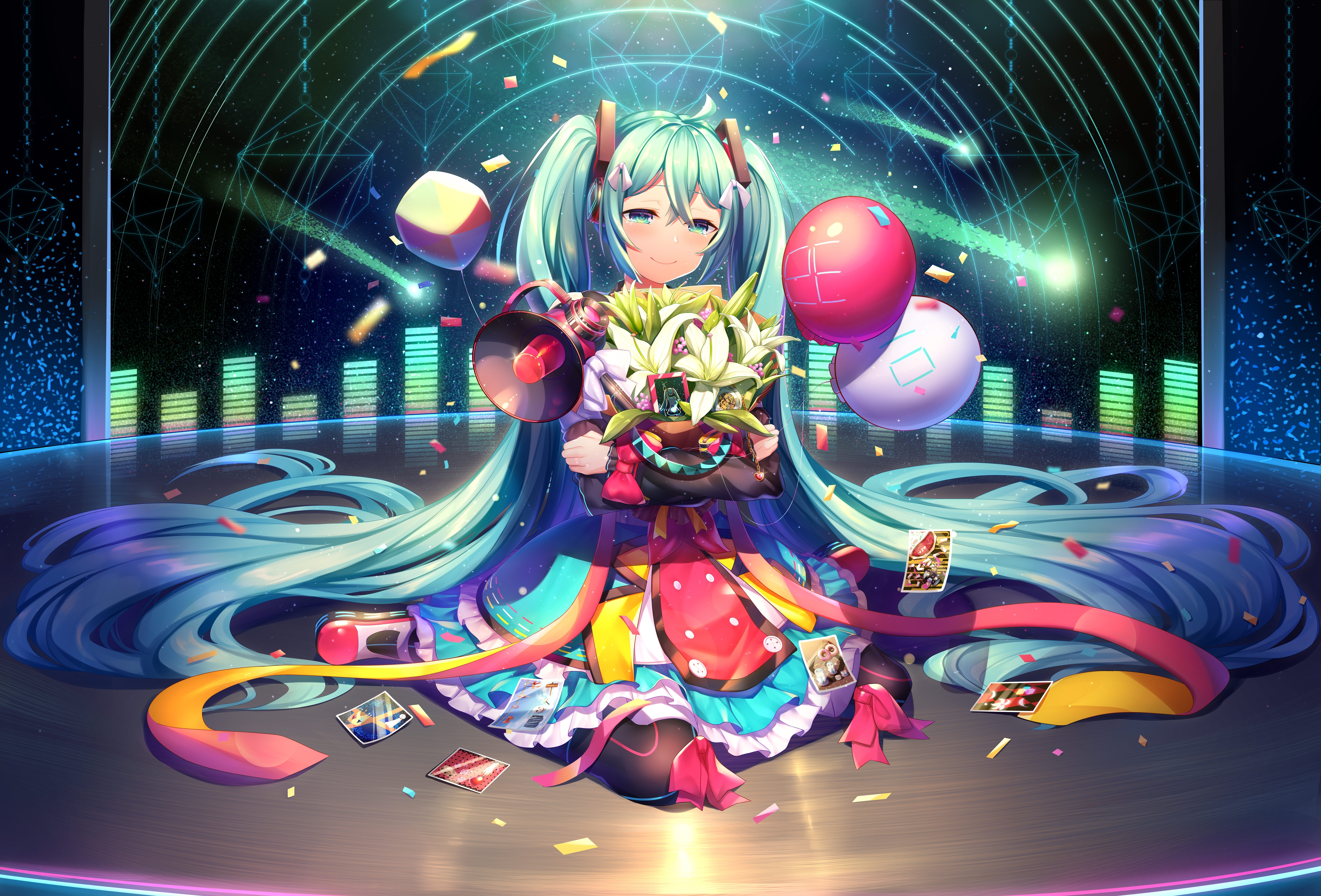 Wallpaper Flowers, Vocaloid, Happy Birthday, Hatsune Miku:6339x4300