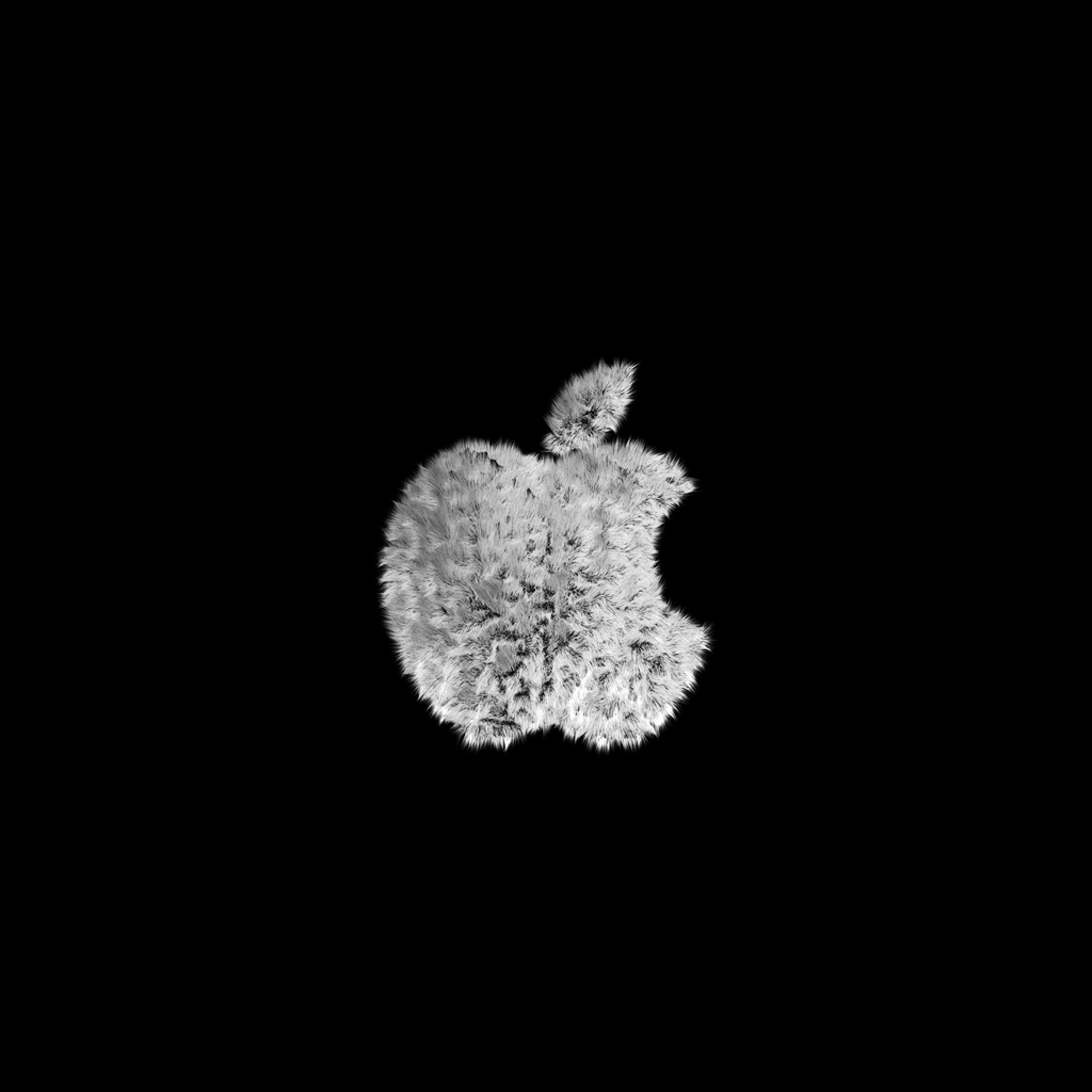 Computers Shaggy White Apple Logo iPhone HD Wallpaper Free