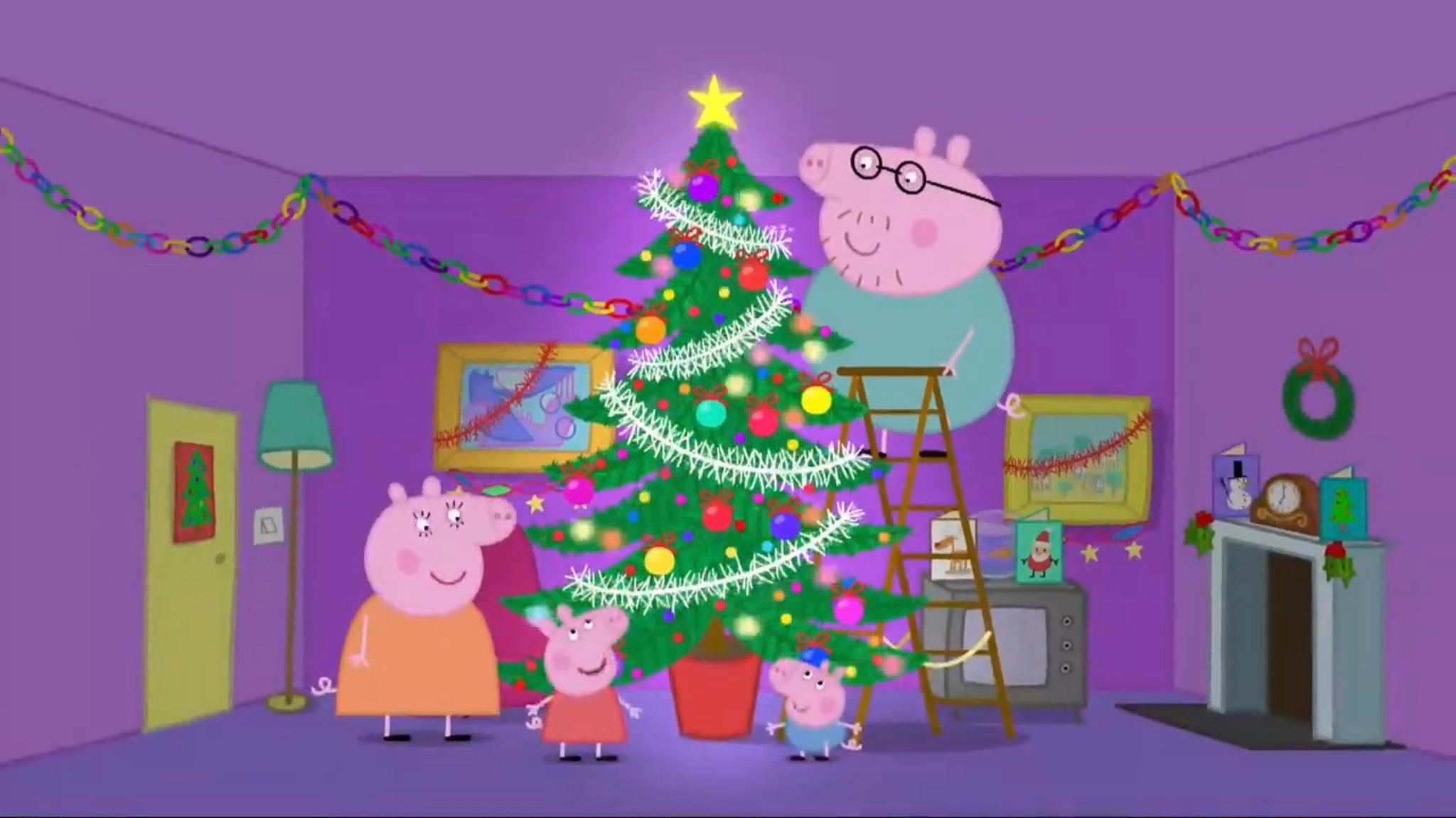 Peppa Pig House (PC and Mobile), Christmas Pig, HD wallpaper