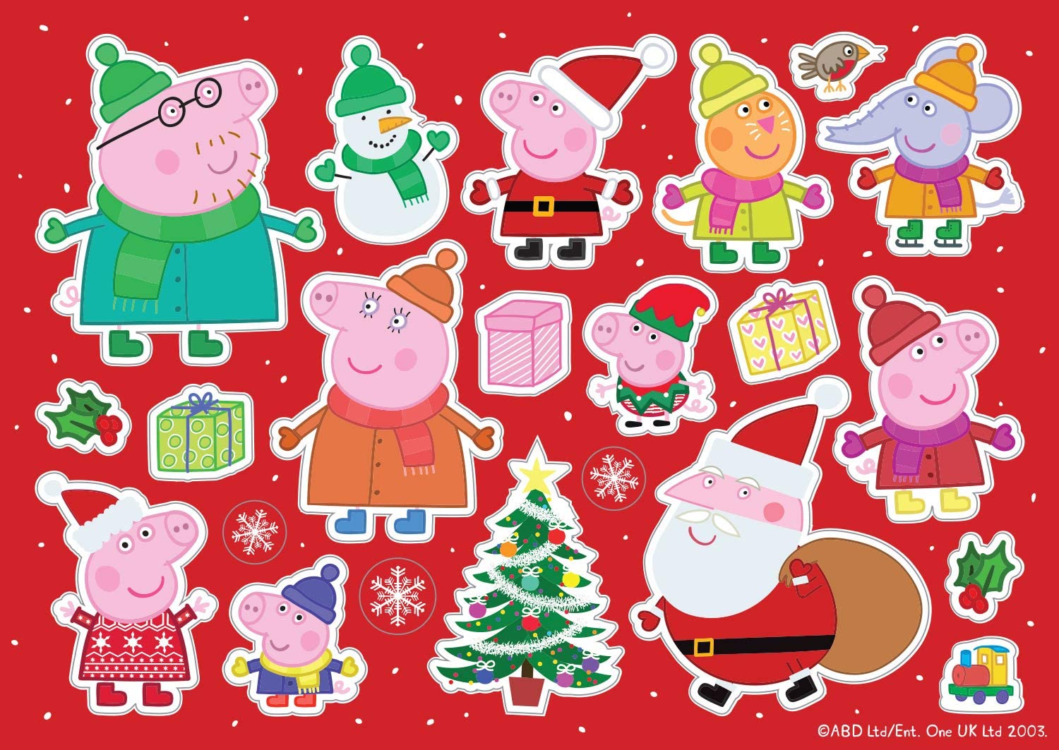 Paper Projects 01.70.24.067 Peppa Pig Christmas Letter to Santa and Gift Labels Bundle Pack, Office Products