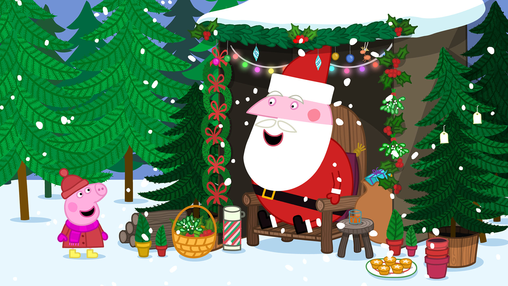 Peppa Pig House (PC and Mobile), Christmas Pig, HD wallpaper