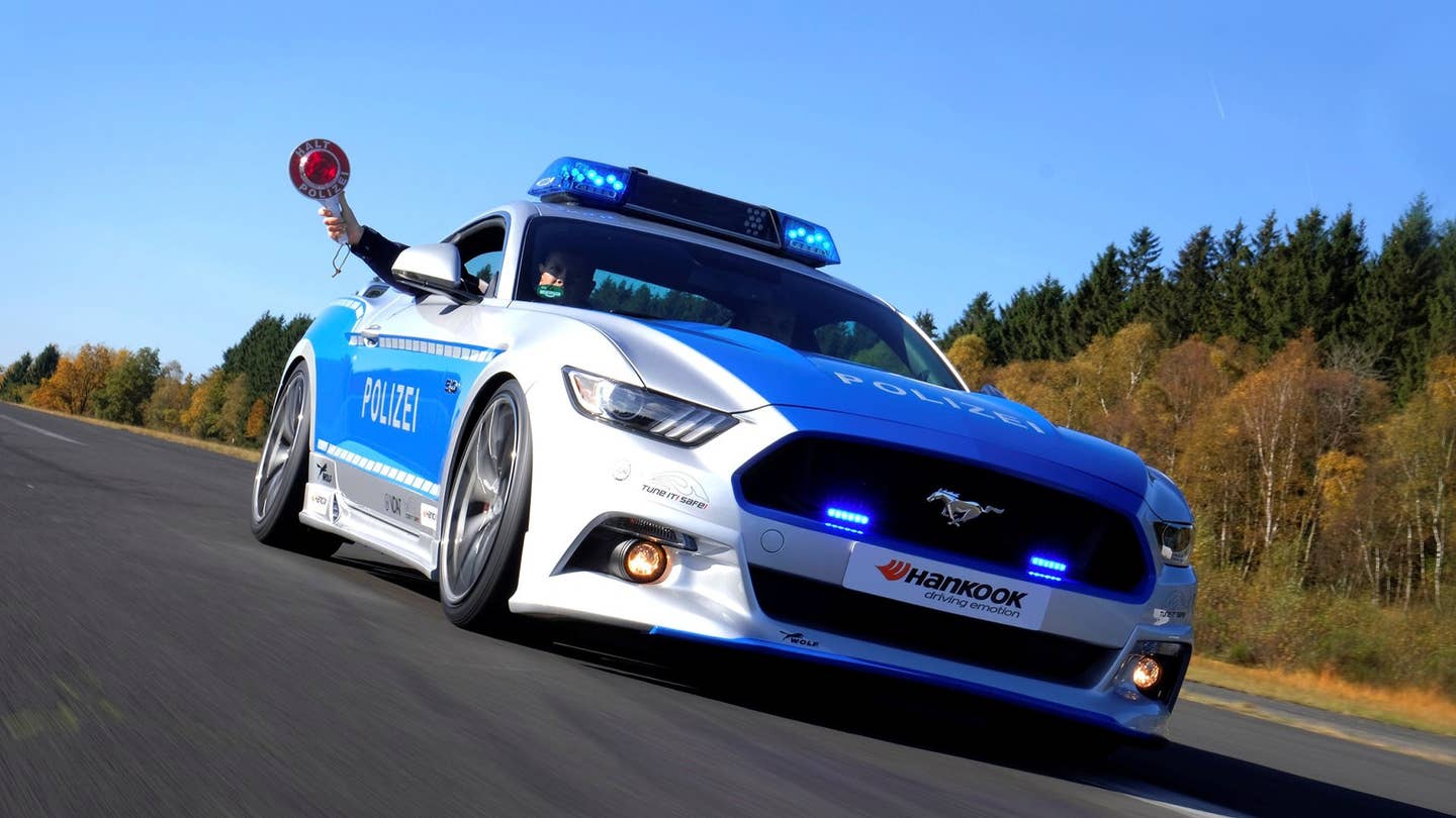 Germany's New Ford Mustang GT Police Car Looks Rad