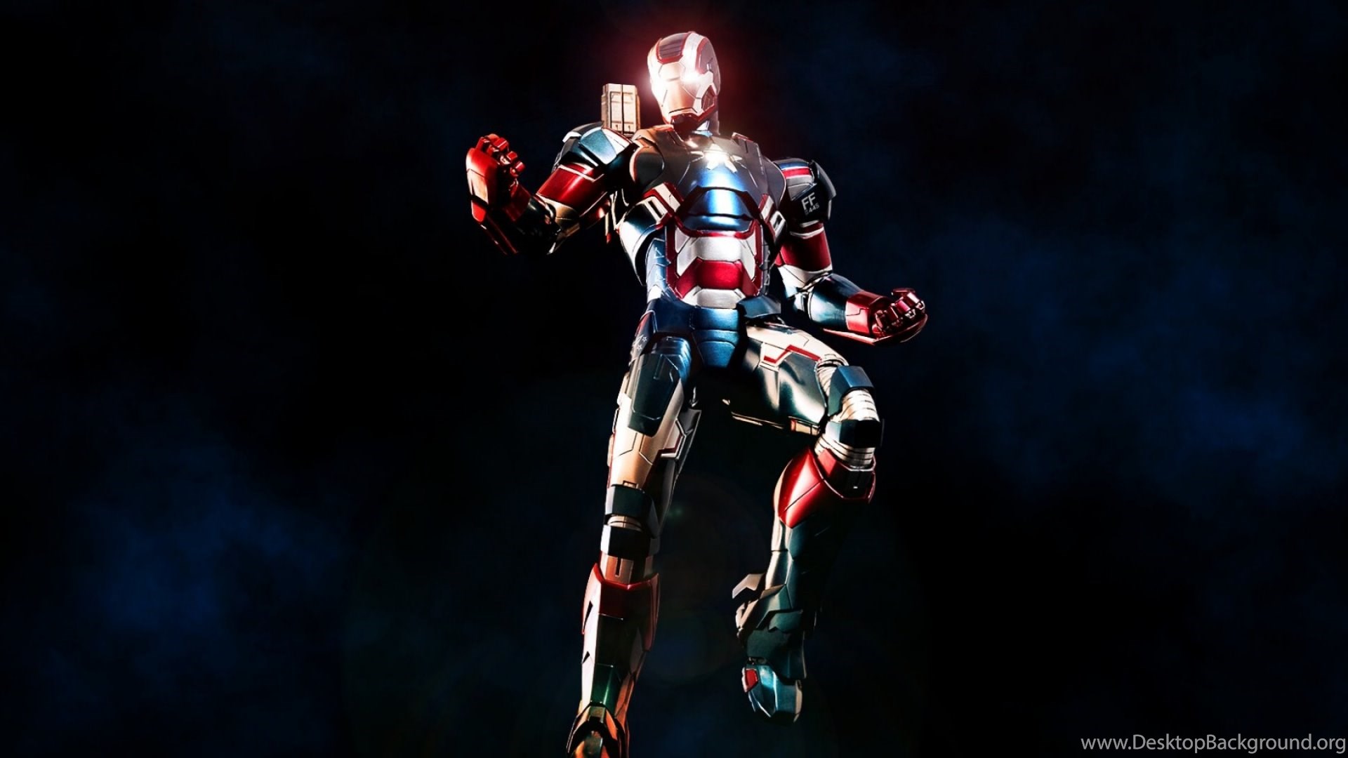 Download Wallpaper 1920x1080 Iron Man, Iron Patriot, Marvel Comics. Desktop Background