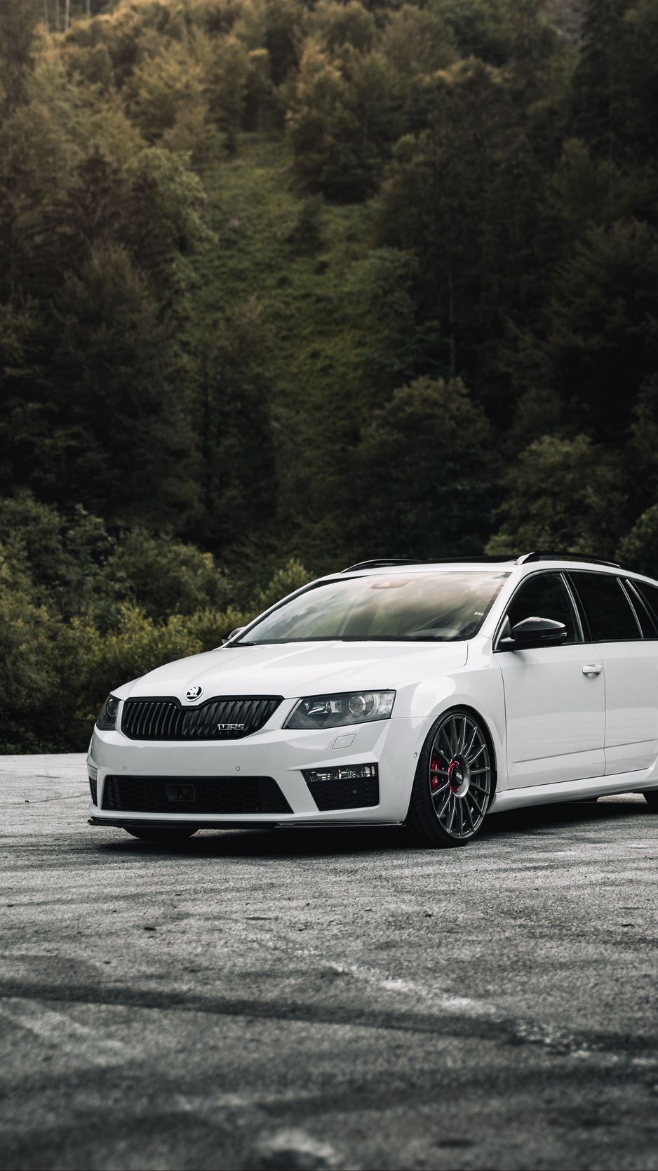 Download Wallpaper 938x1668 Skoda Octavia Rs, Skoda, Car, Side View, White Iphone 8 7 6s 6 For Parallax HD Background