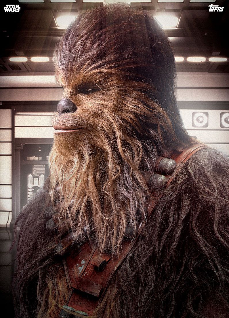Topps Solo A Star Wars Story Trading Cards Premiere Chewie #starwarswallpaper. Star wars movies posters, Star wars wallpaper, Star wars chewbacca