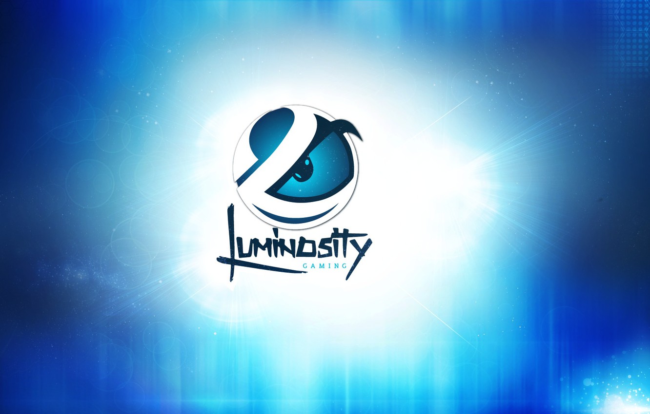 Wallpaper logo, blue background, csgo, cs go, Luminosity Gaming image for desktop, section игры