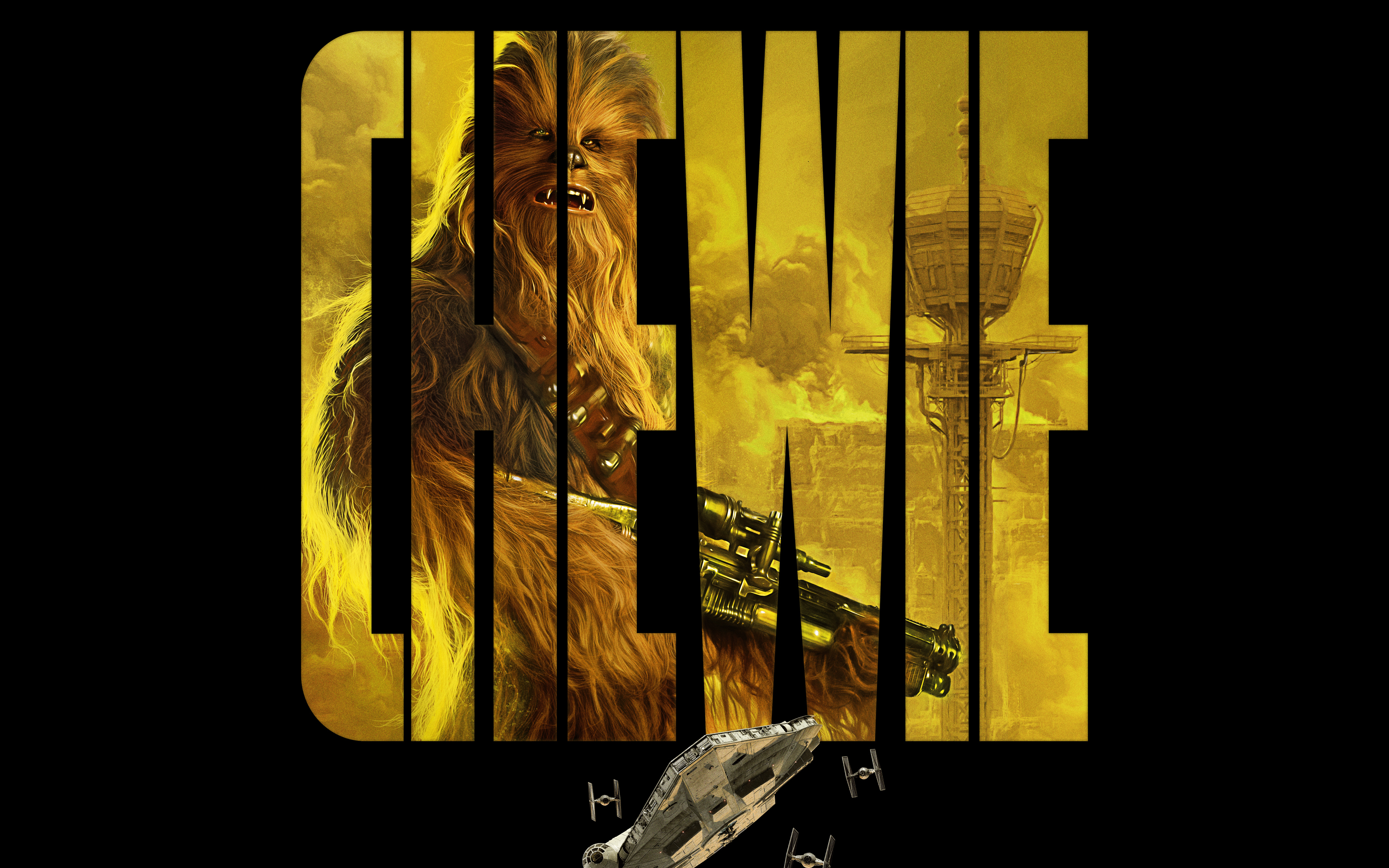 Wallpaper 4k Chewie in Solo A Star Wars Story 4K 8K Wallpaper