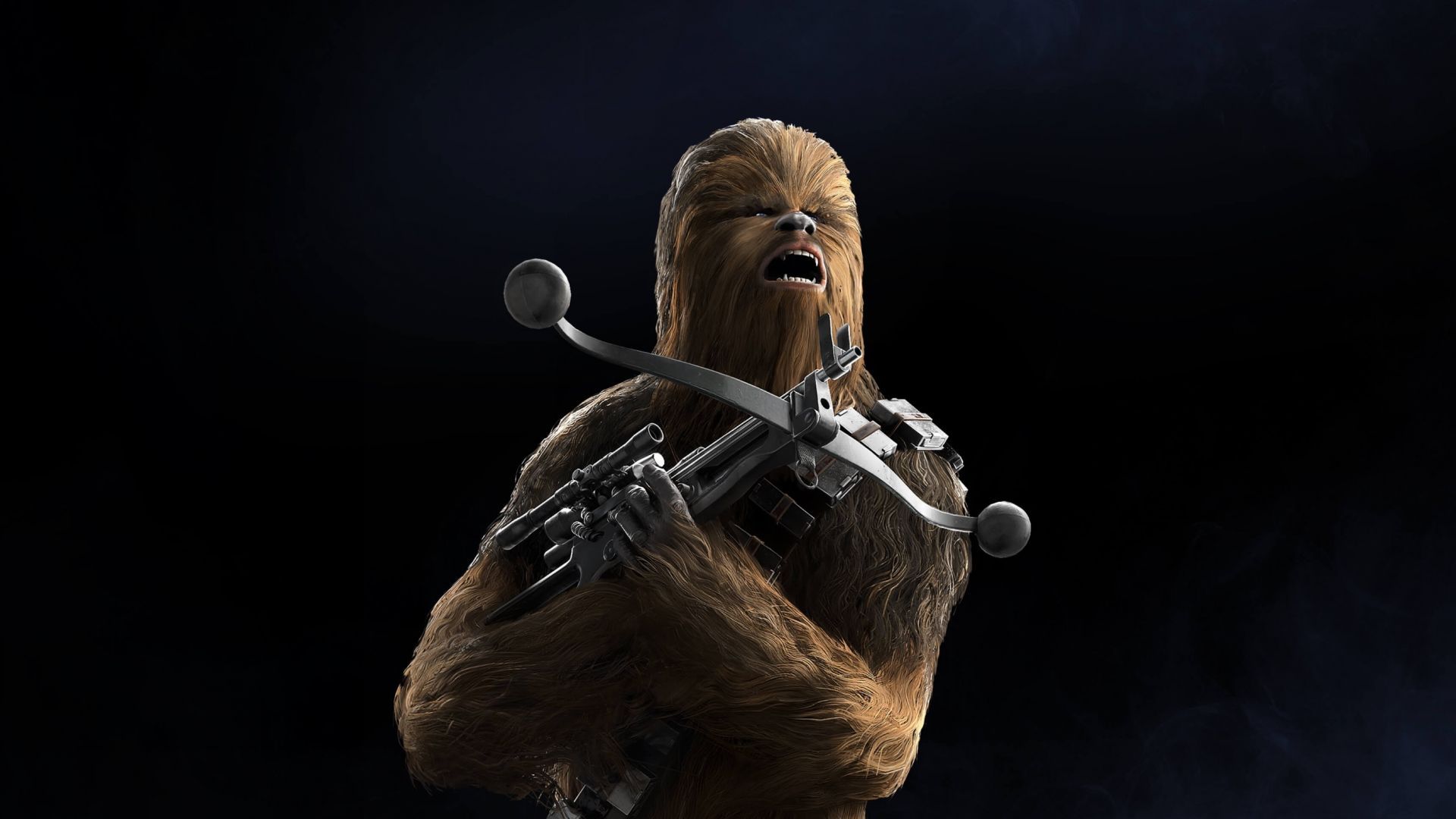 Desktop wallpaper chewbacca, star wars battlefront ii, video game, HD image, picture, background, f28f82