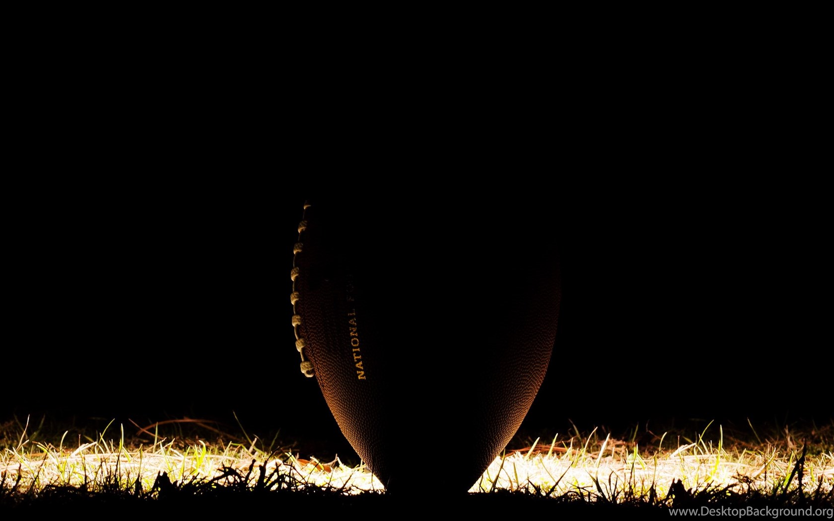 American Football Ball In Dark HD Wallpaper WallPey Desktop Background