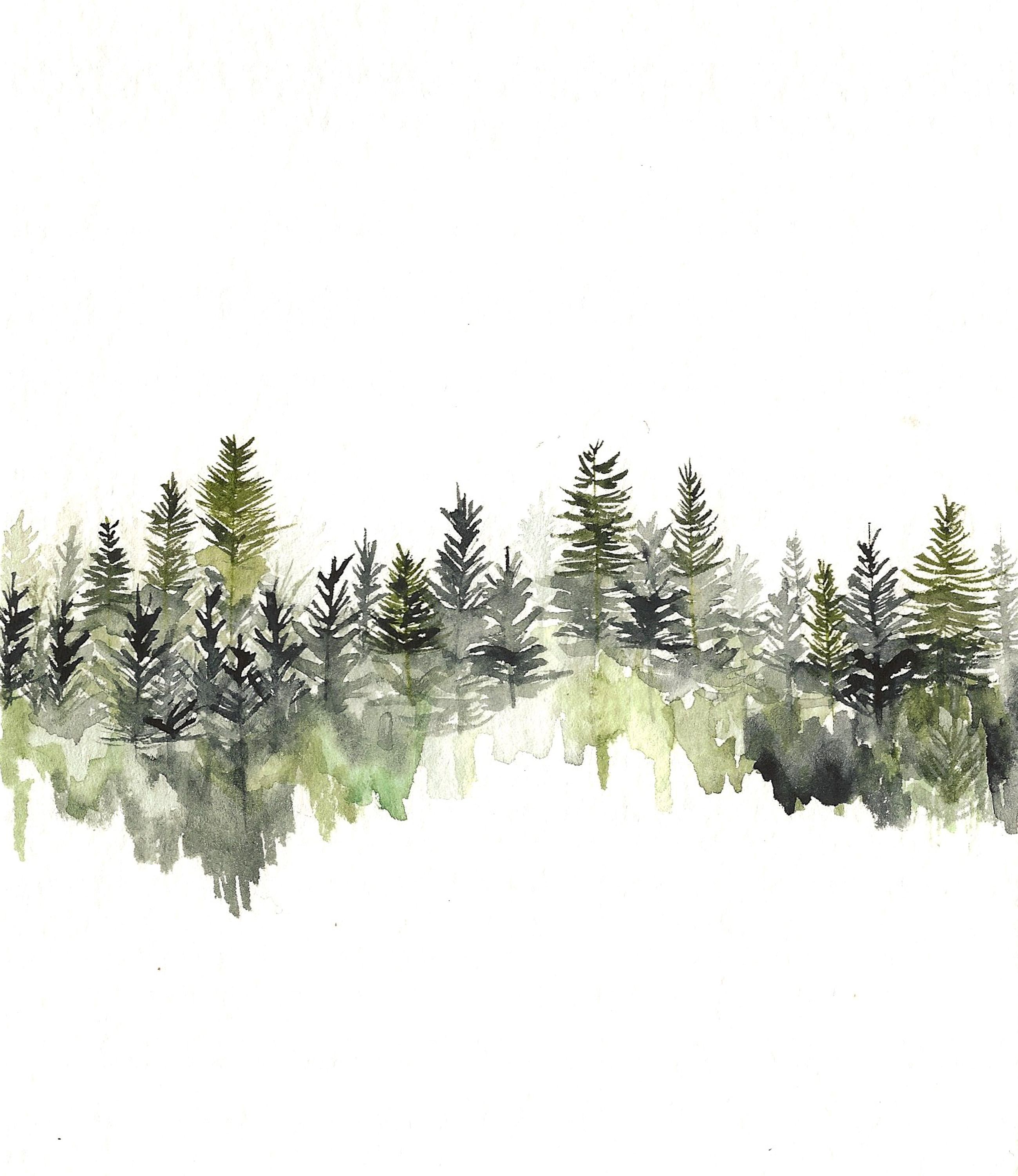Tree Watercolor Wallpaper