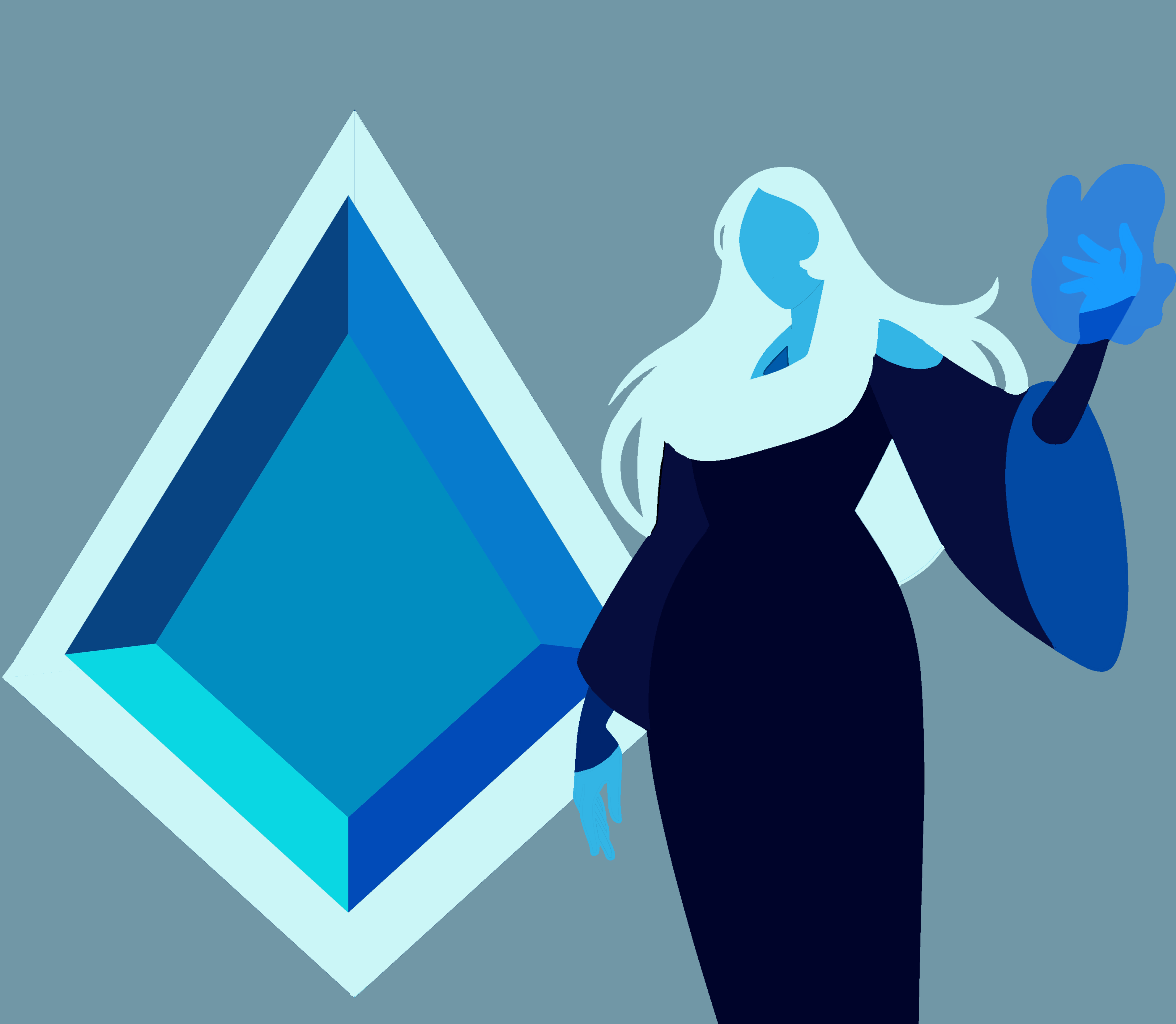 Real Blue Diamonds Wallpaper