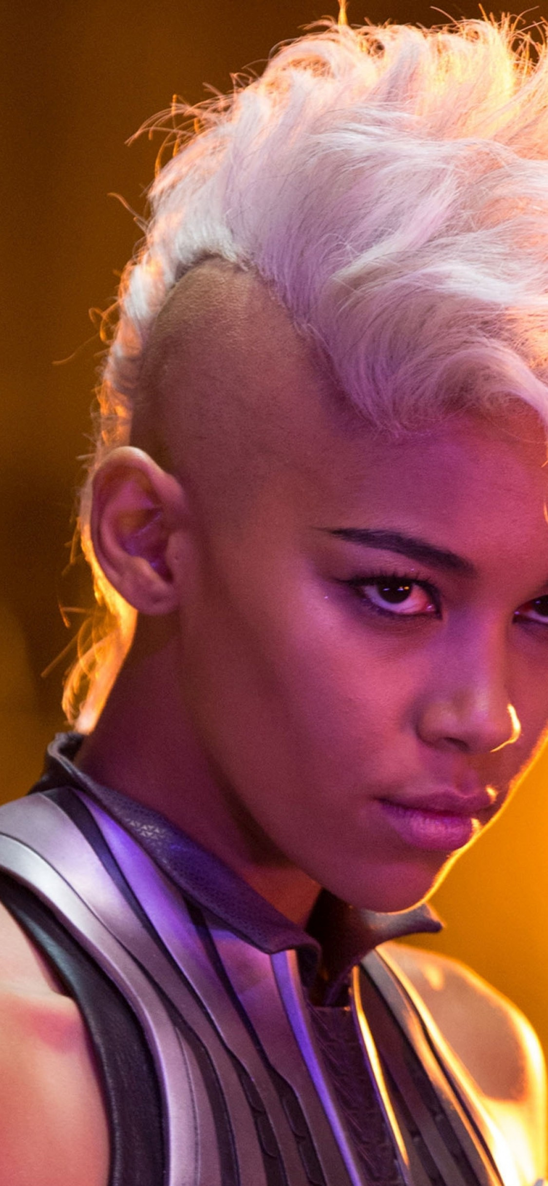 Download 1125x2436 X Men Apocalypse, Storm, Alexandra Shipp, White Hair Wallpaper For IPhone 11 Pro & X