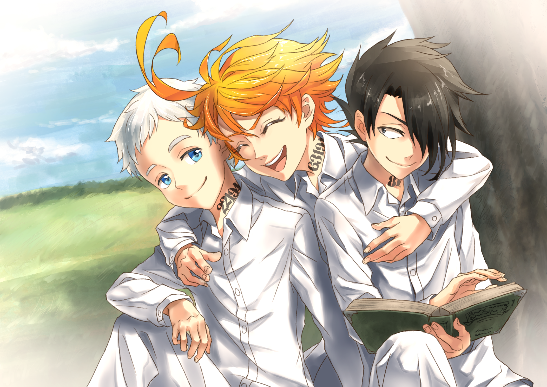 The Promised Neverland Emma Ray Norman HD 4K Wallpaper #5.2992