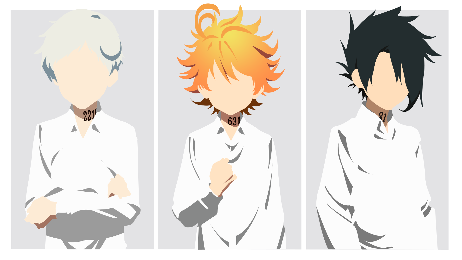 The Promised Neverland Emma Ray Norman HD 4K Wallpaper #5.2994