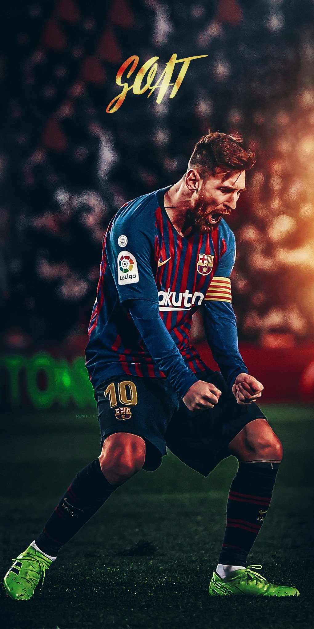 Barça Universal Messi goat wallpaper