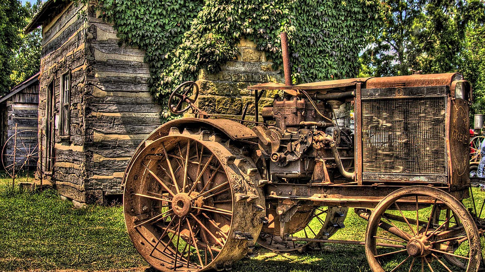 Vintage Tractor. HD Wallpaper for Android