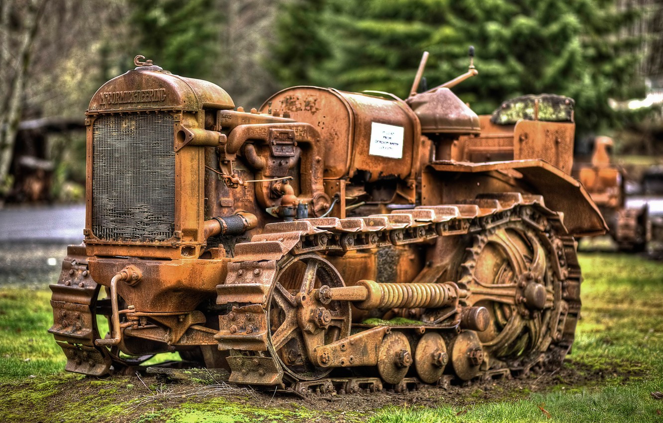 Wallpaper tractor, old, rarity image for desktop, section разное