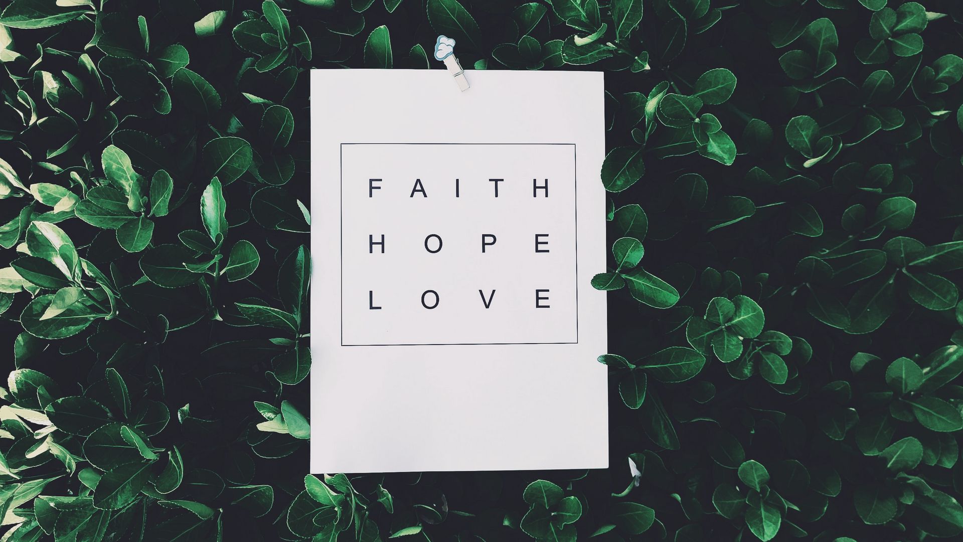 Download wallpaper 1920x1080 faith, hope, love, inscription full hd, hdtv, fhd, 1080p HD background