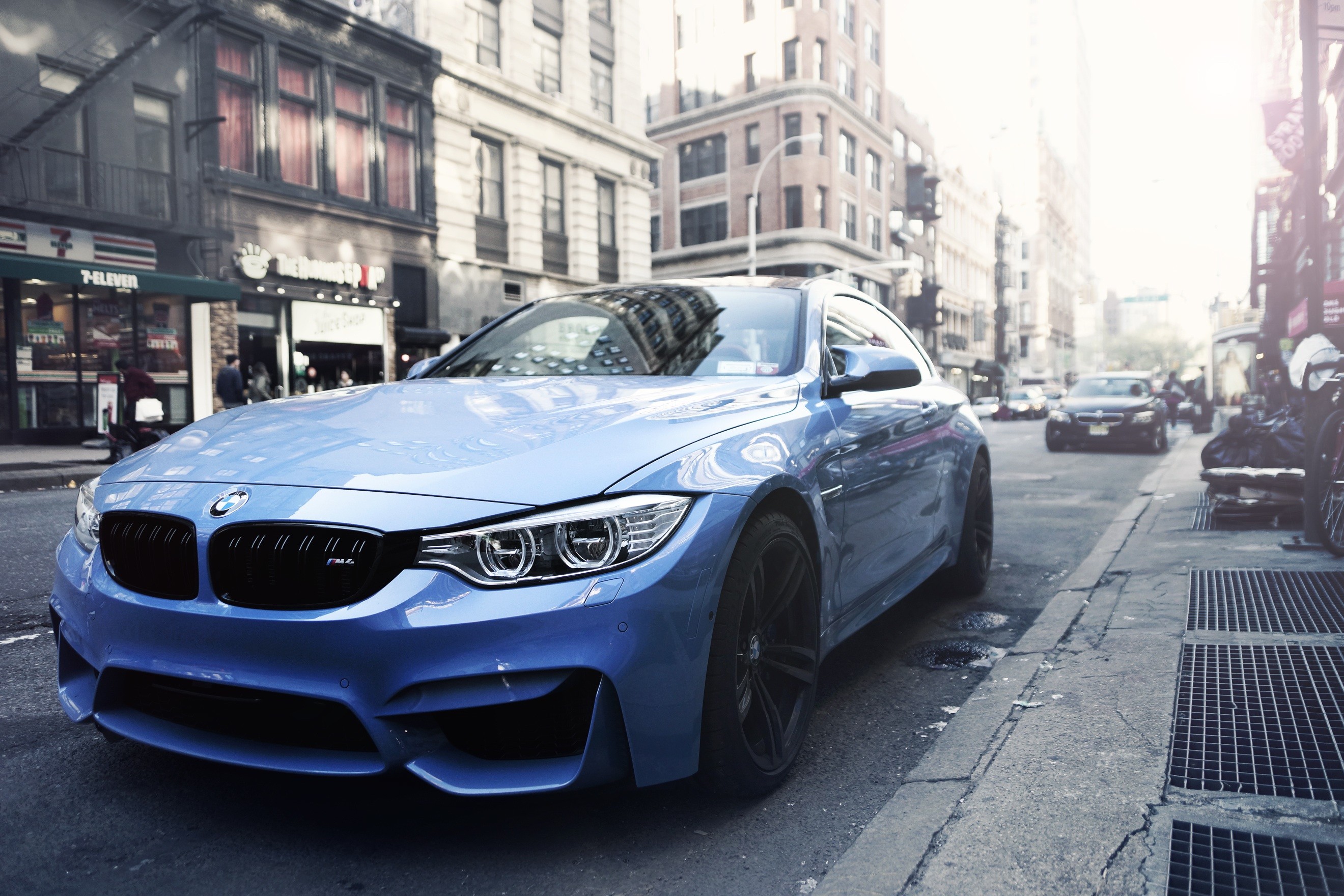 BMW M4 Coupe, BMW, City, Car, Vehicle, German cars Wallpaper HD / Desktop and Mobile Background