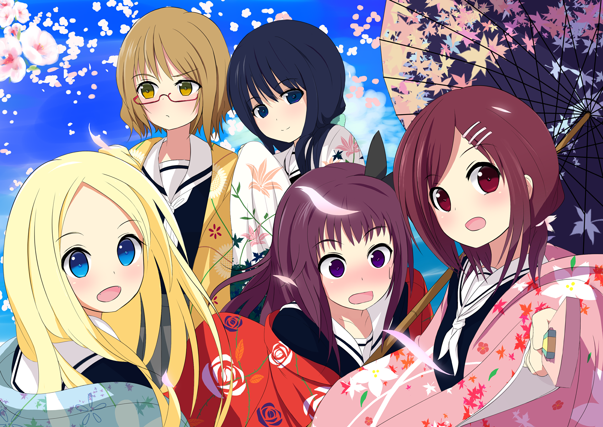 Hanayamata HD Wallpaper and Background Image