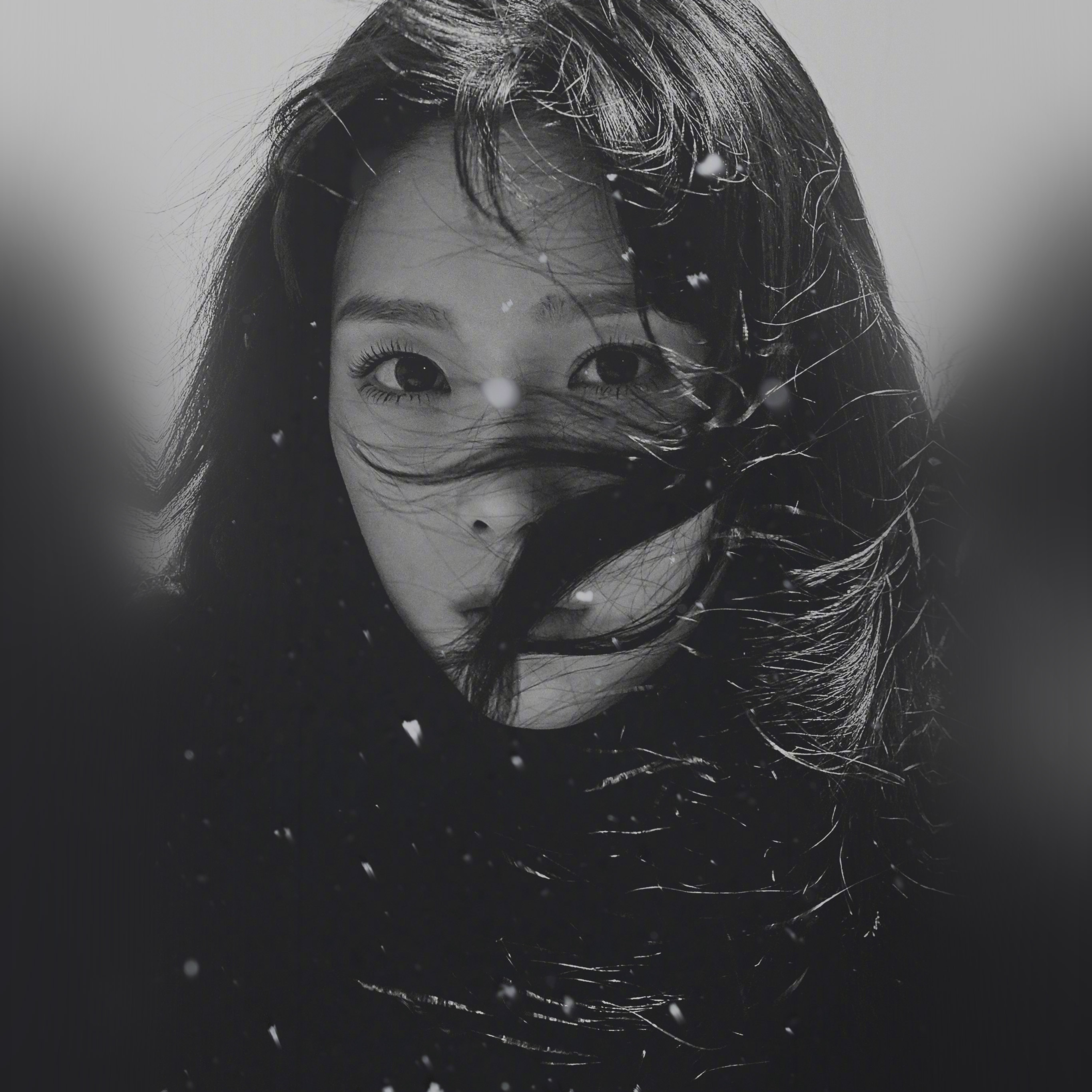 Kpop Taeyeon Girl Bw Dark Snsd Wallpaper