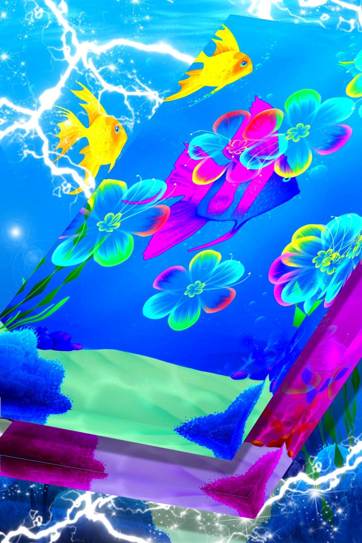 Neon Ocean Fish Live Wallpaper for Android