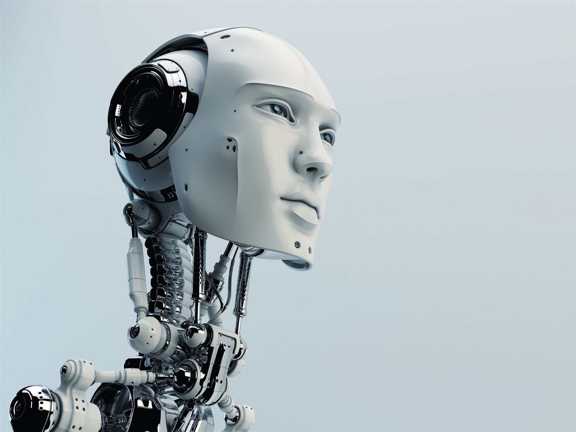 Wallpaper Robot, humanoid, head, high tech 3840x2160 UHD 4K Picture, Image