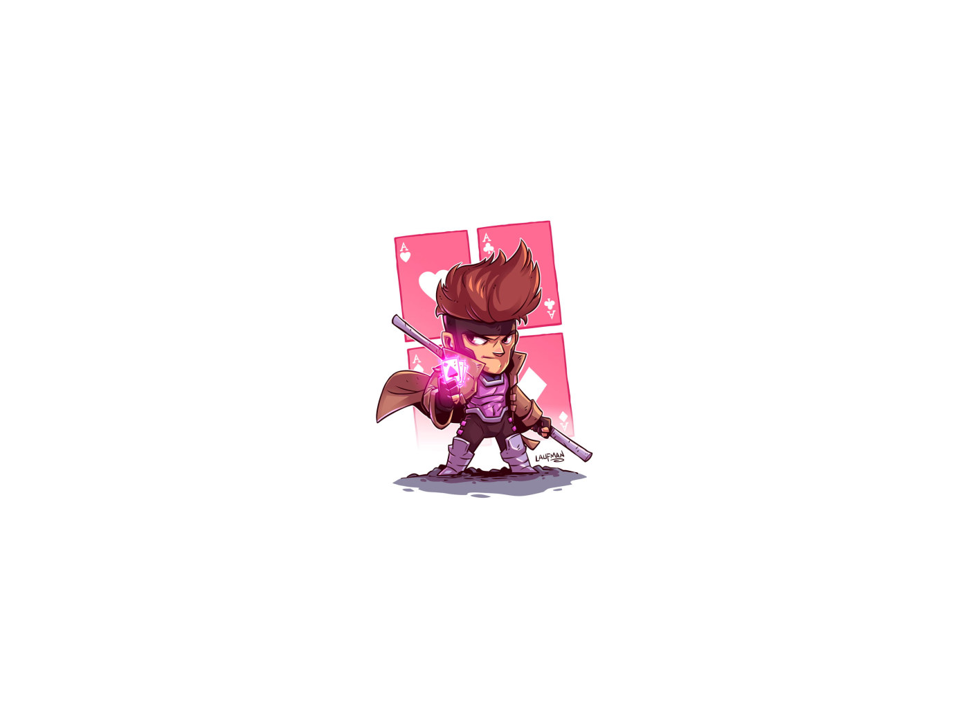 Gambit Wallpaper, Marvel Comics, Chibi, Minimalism, Marvel Heroes, X Men • Wallpaper For You HD Wallpaper For Desktop & Mobile