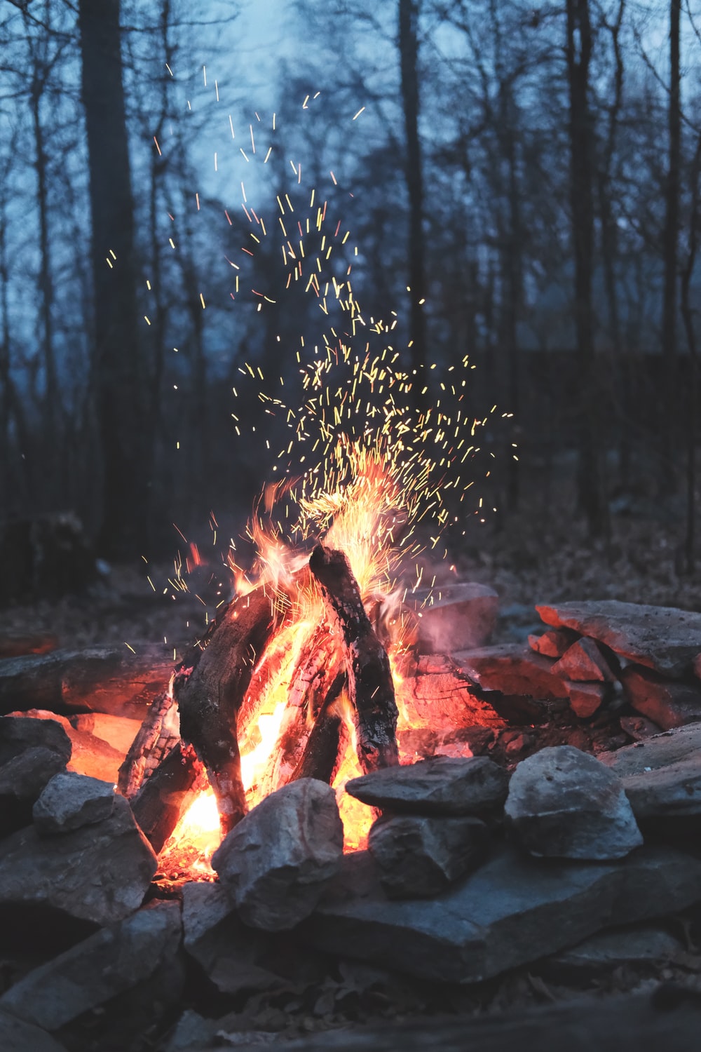 Camping Fire Picture. Download Free Image