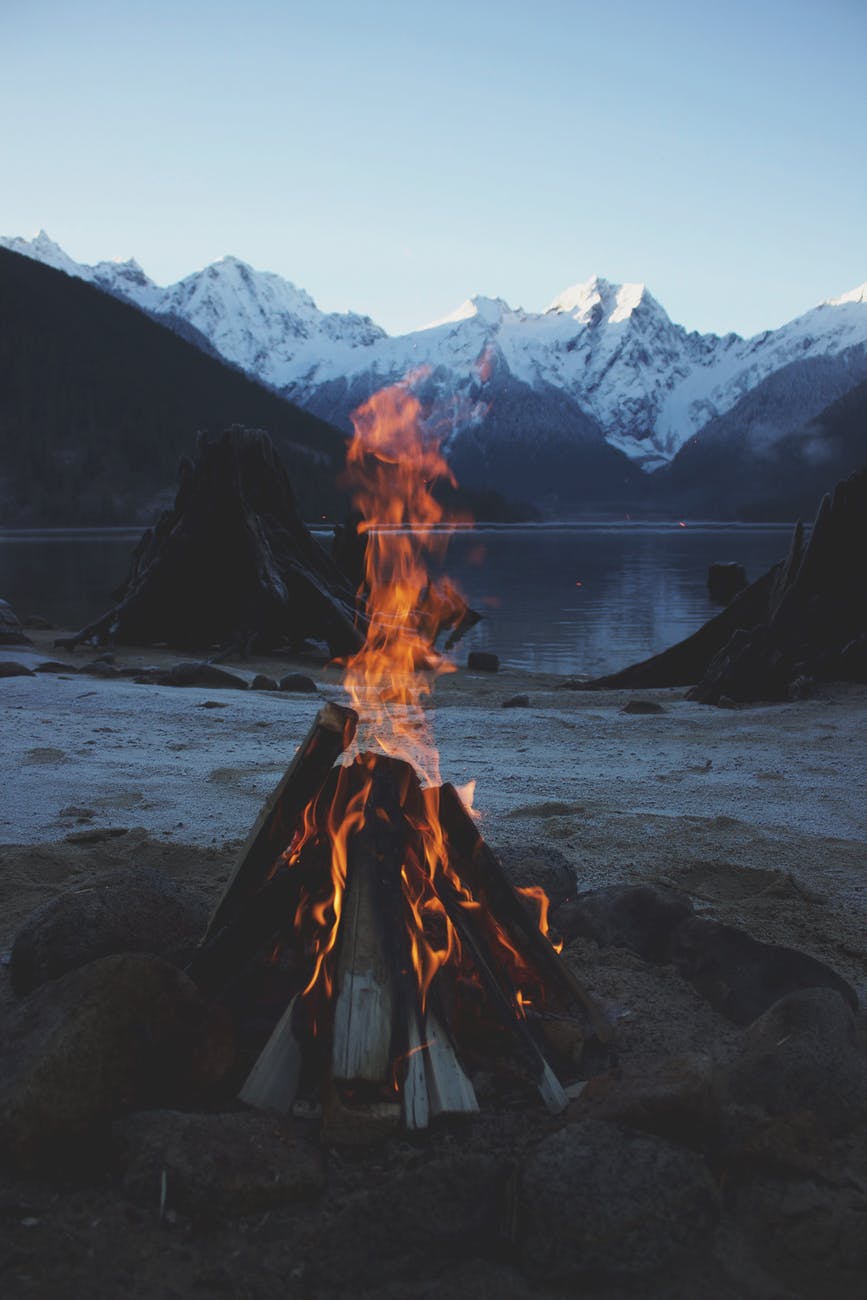 Haiku Poem: Winter Campfire