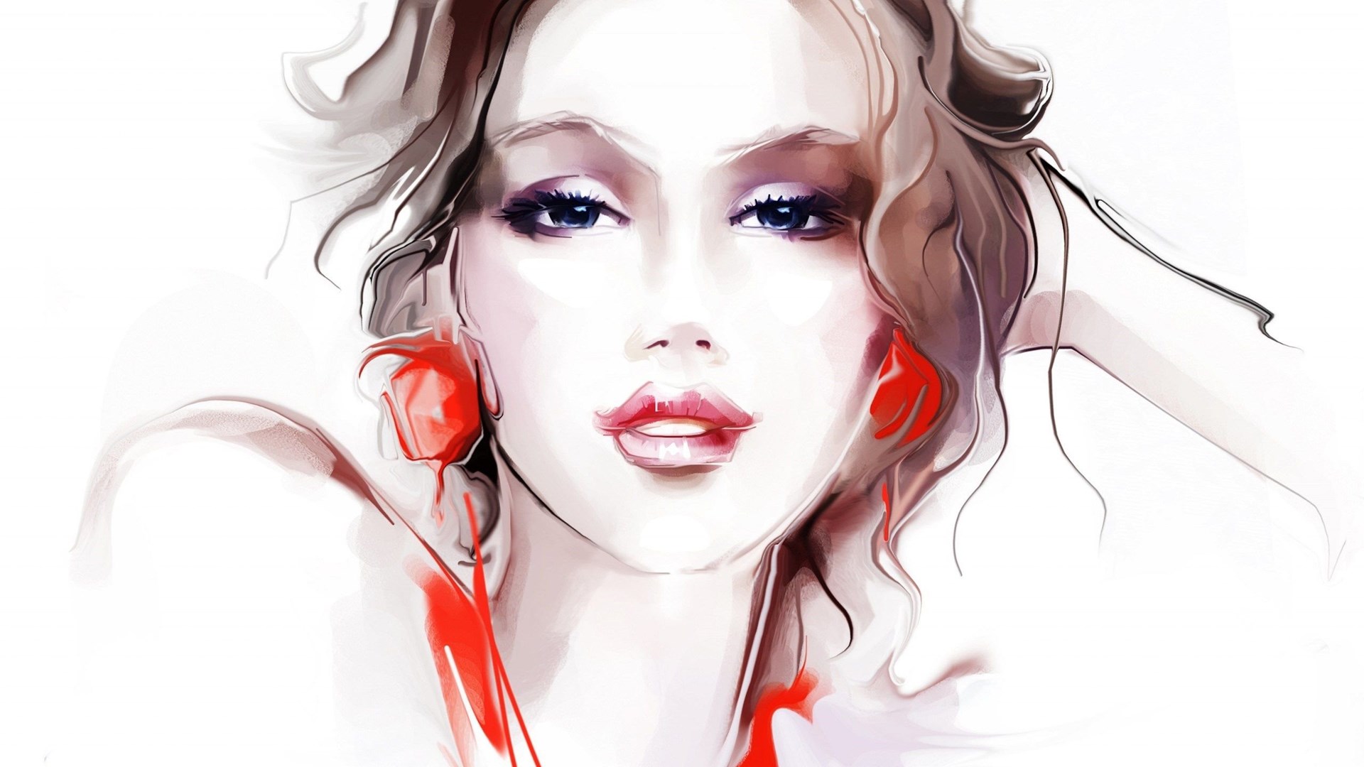 Girl Portrait Art HD Wallpaper FreeWallsUp Desktop Background