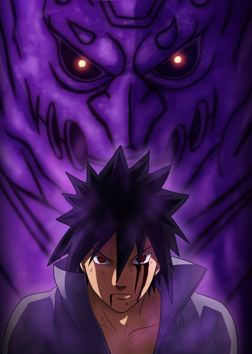 Purple energy monster' Poster by MCAshe Art. Displate. Sasuke uchiha shippuden, Naruto wallpaper, Naruto shippuden anime