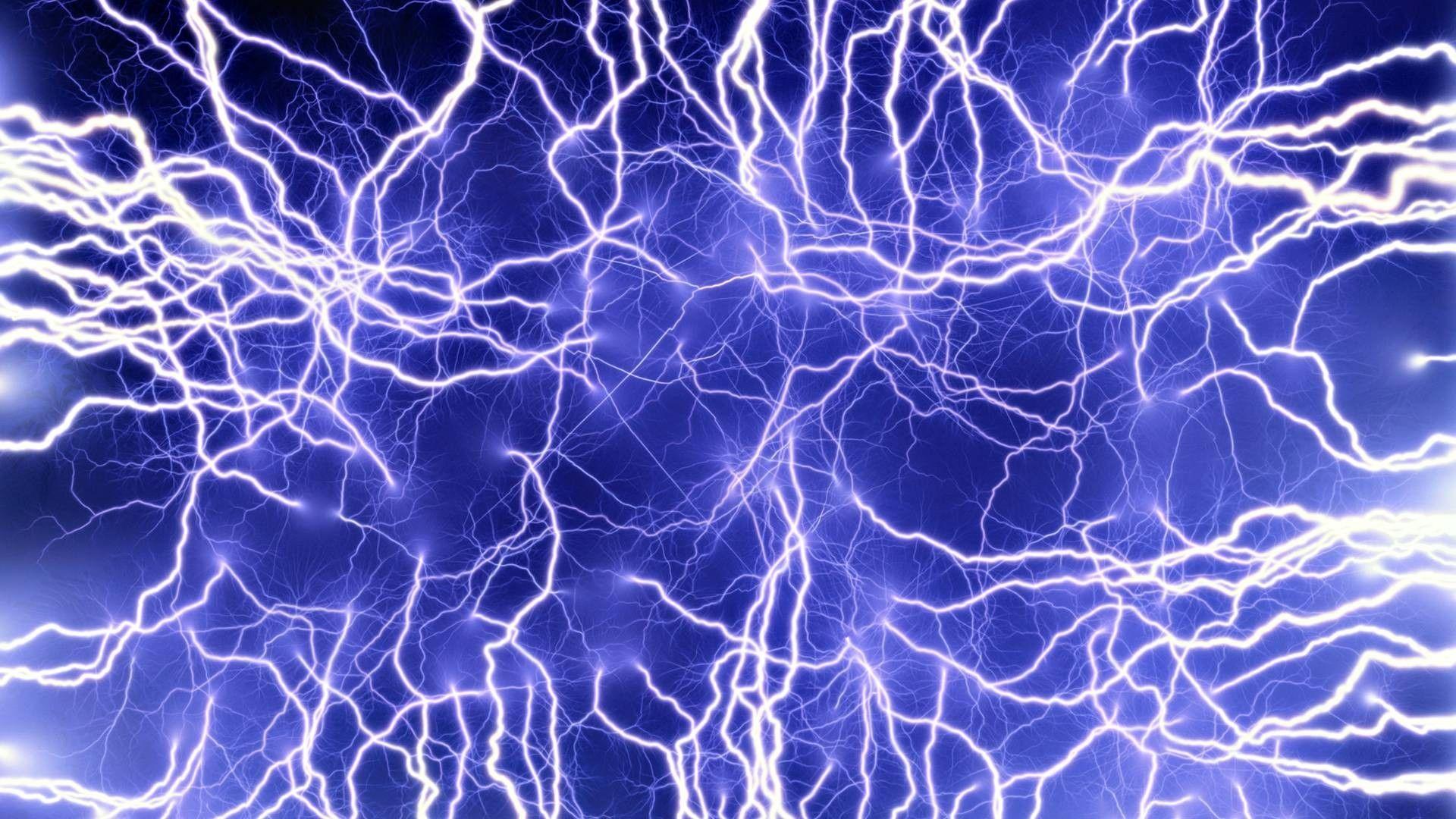 Blue Electricity Wallpaper