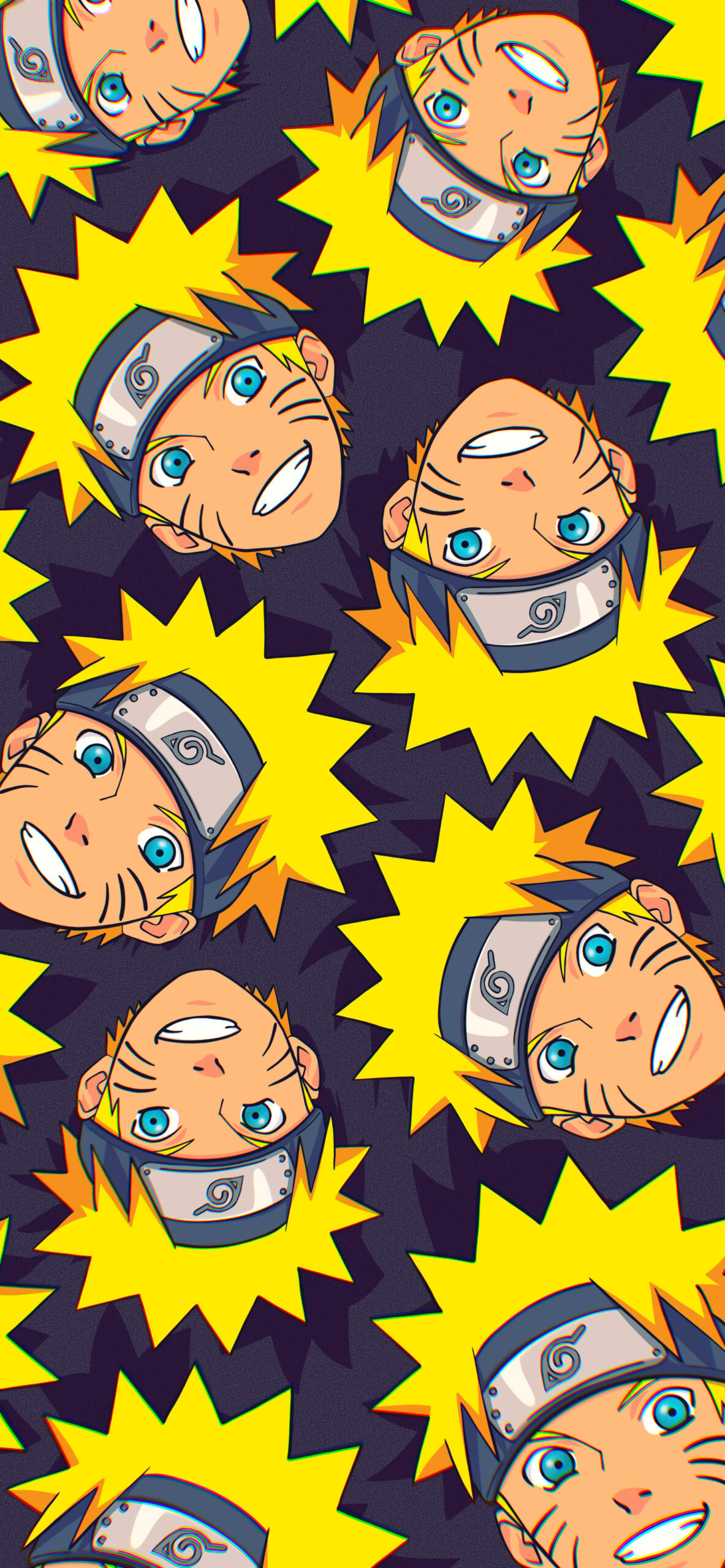 Naruto Wallpaper on Purple Background Wallpaper HD