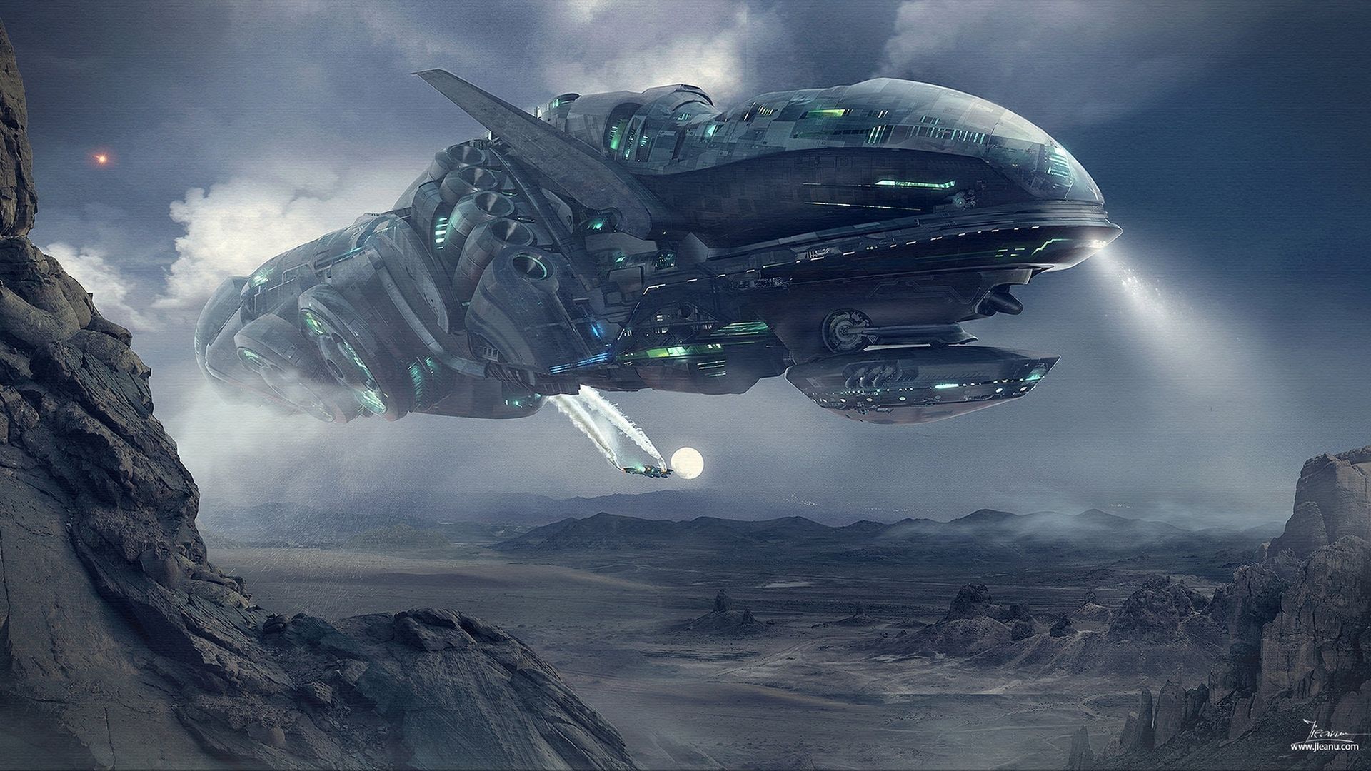 Futuristic Spaceship Wallpaper, HD Futuristic Spaceship Background on WallpaperBat