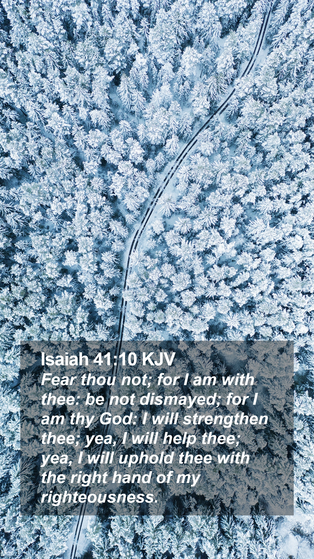 Isaiah 41:10 KJV Mobile Phone Wallpaper thou not; for I am with thee: be not