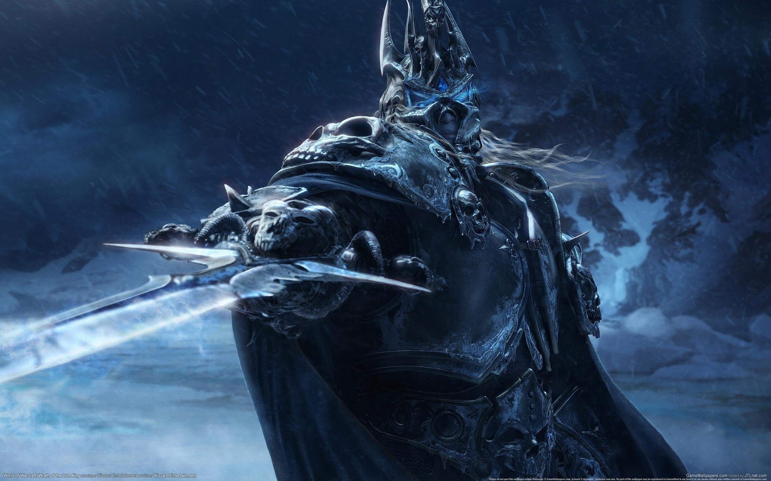 World of Warcraft Blue Mount & Blade 4K Wallpaper • GamePhD