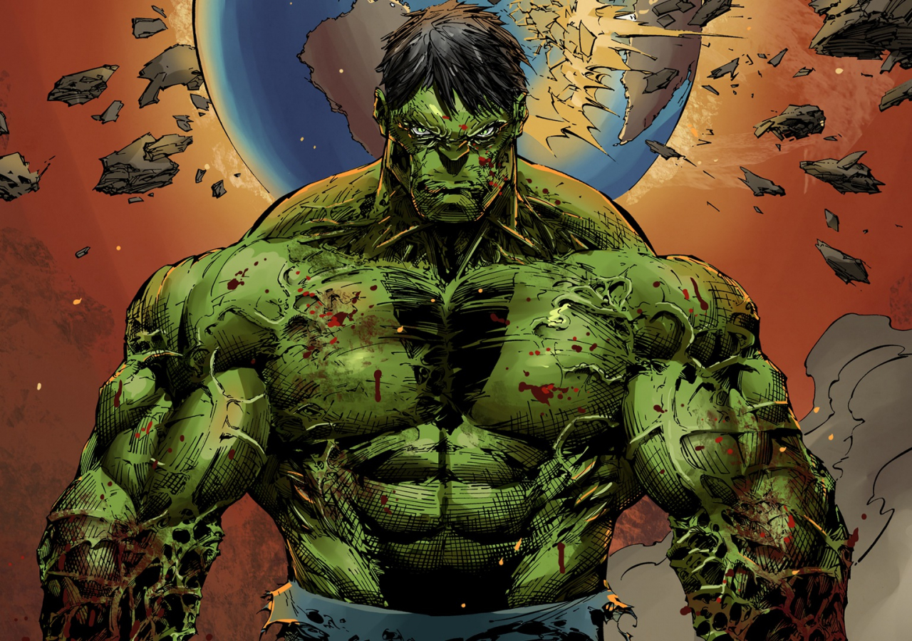 Desktop Wallpaper Hulk Of Marvel Comics Artwork, HD Image, Picture, Background, Q3zra9