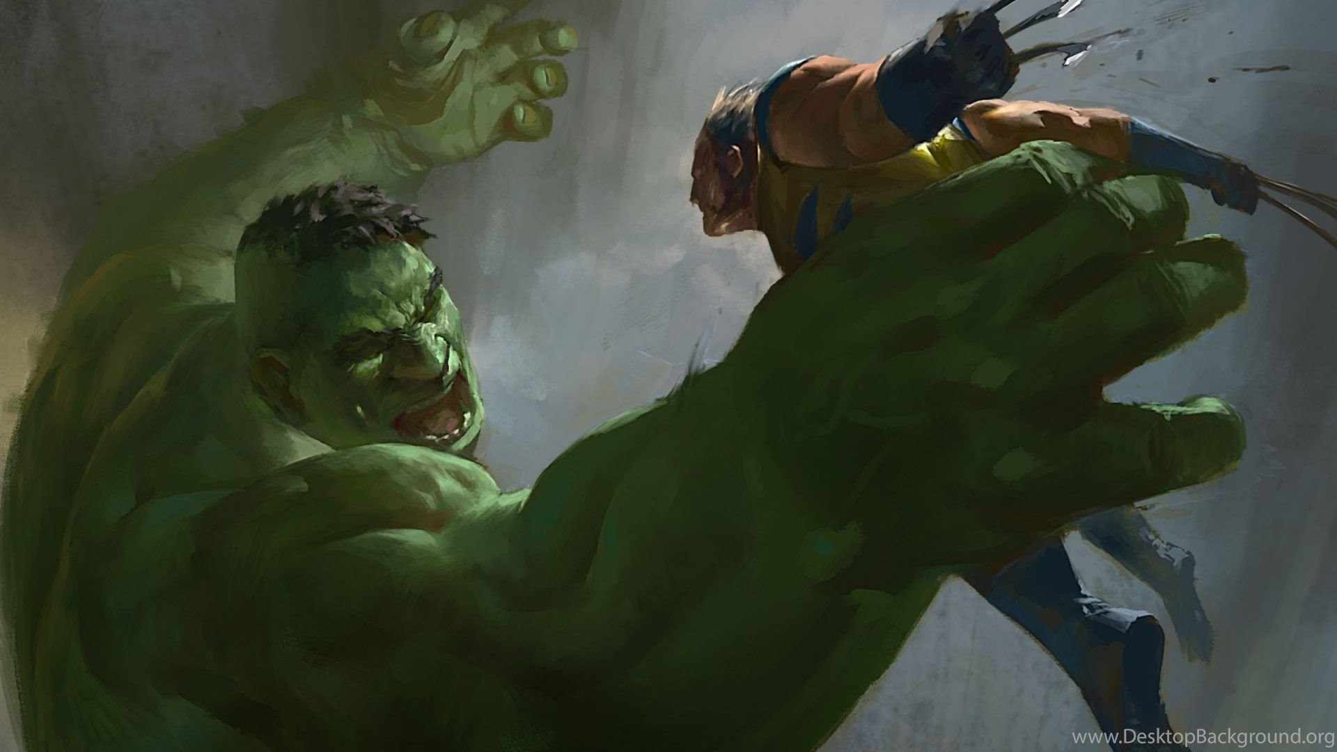 Download Wallpaper 1920x1080 Hulk, Wolverine, X men, Marvel Comics. Desktop Background