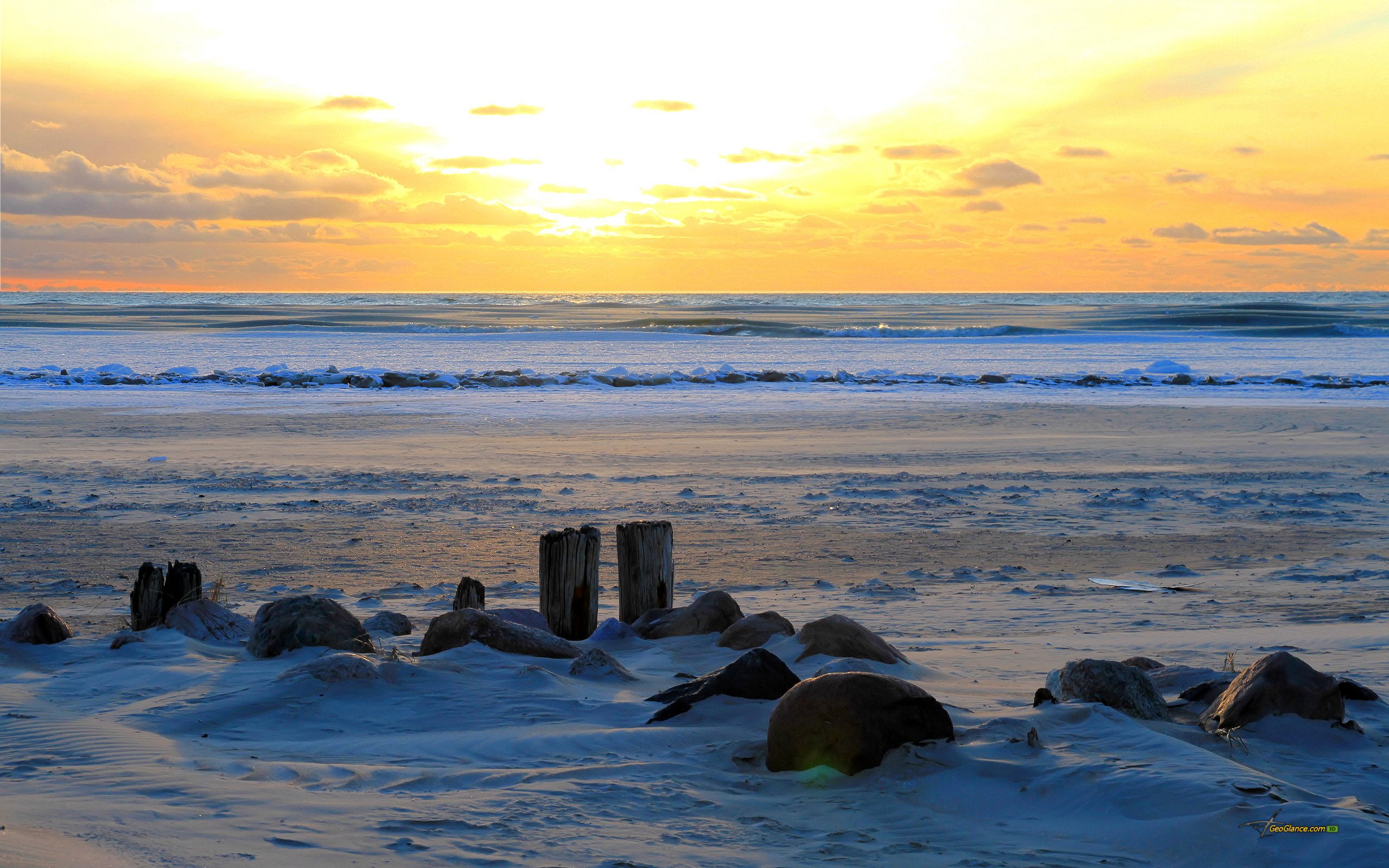 Winter Beach Wallpaper