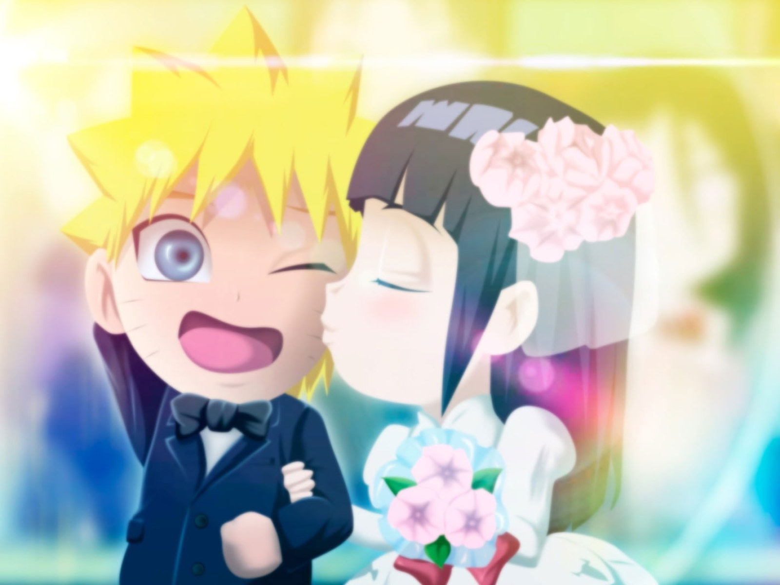 Anime Naruto Chibi wallpaper, Hinata Hyūga, Naruto Uzumaki, Wedding • Wallpaper For You HD Wallpaper For Desktop & Mobile