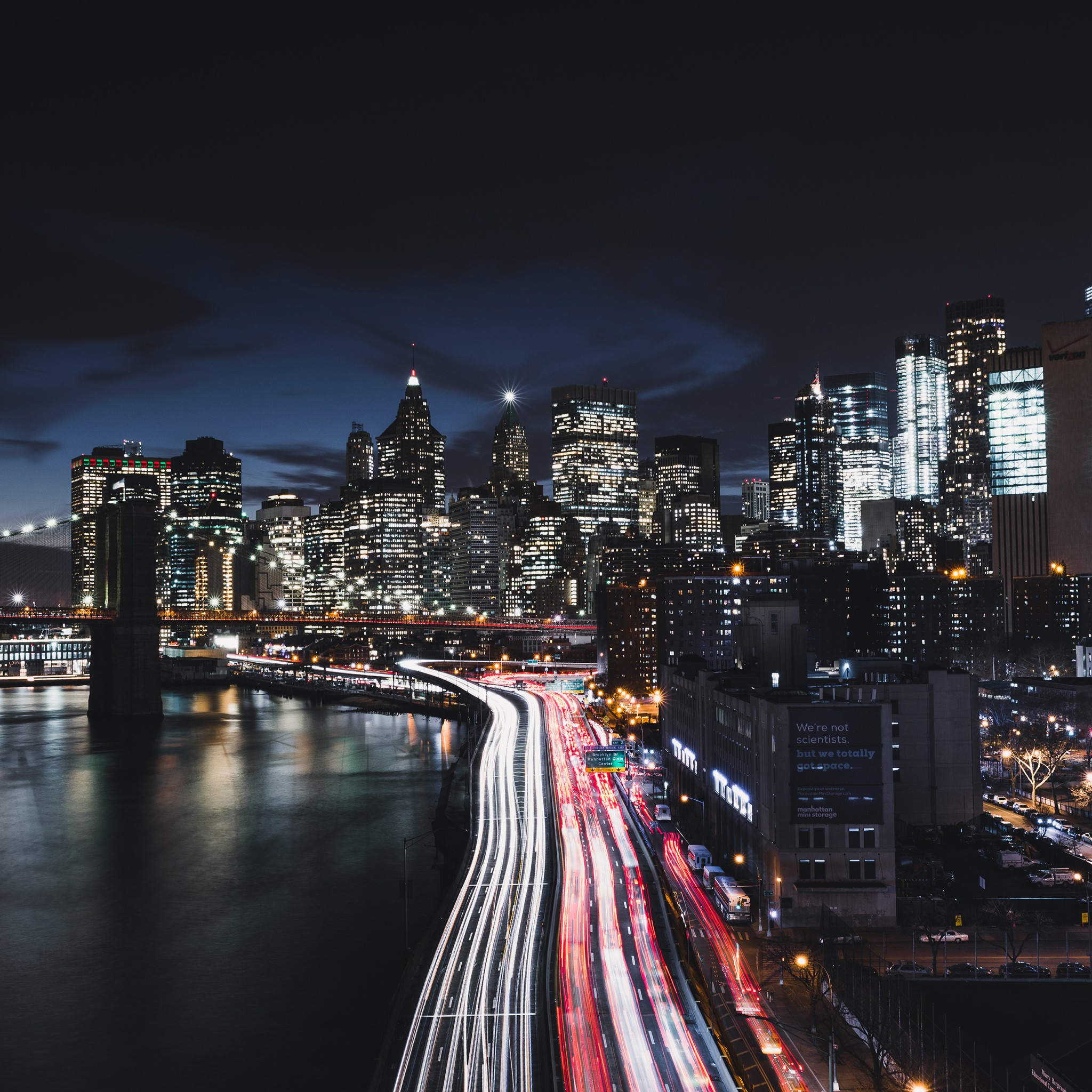 Manhattan New York City Night Cityscape