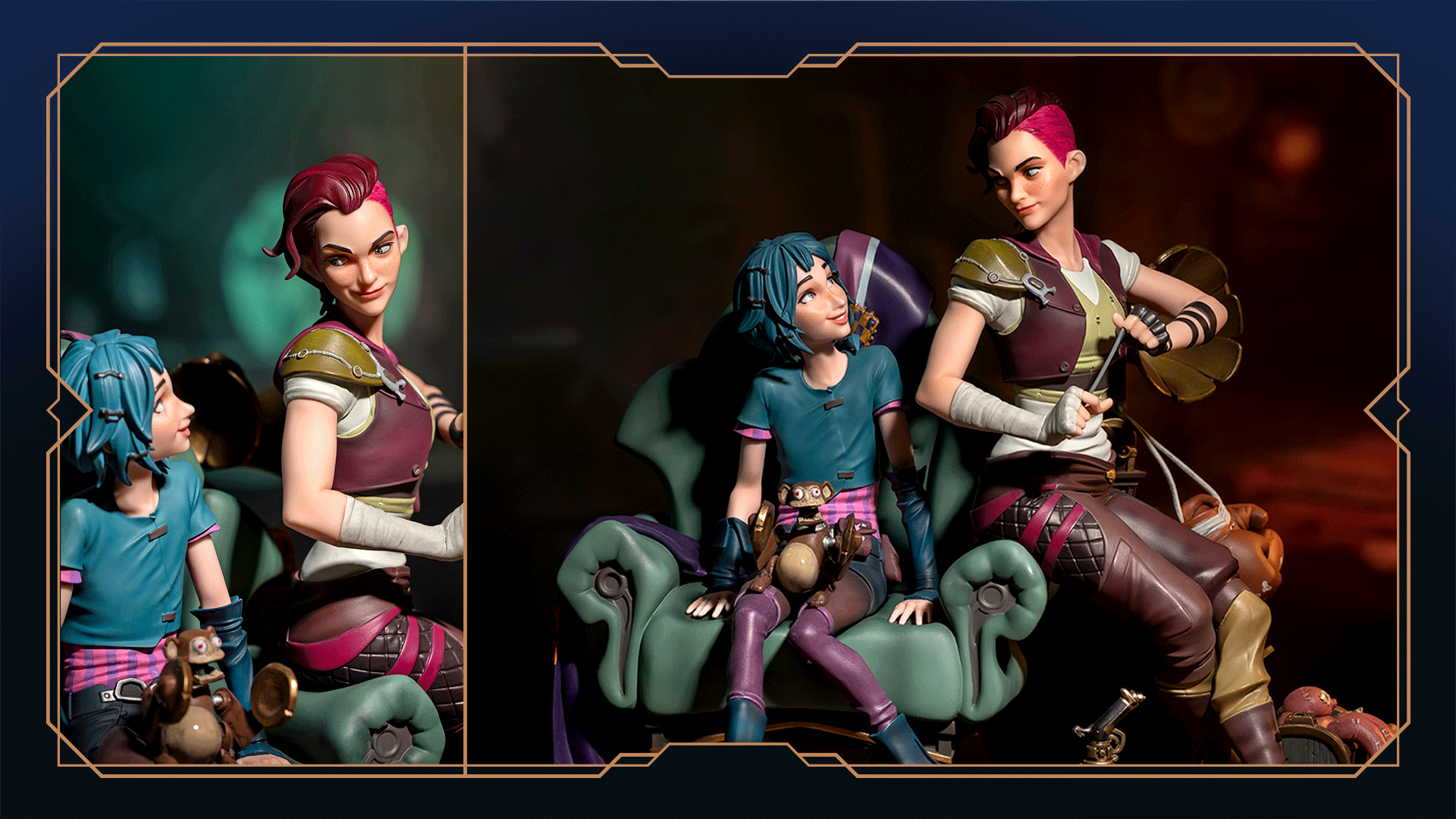 Arcane your muse in Zaun and Piltover. Show us your opus, and tag #ArtofArcane for a chance to win the Arcane Powder and Vi Statue Rules and availability