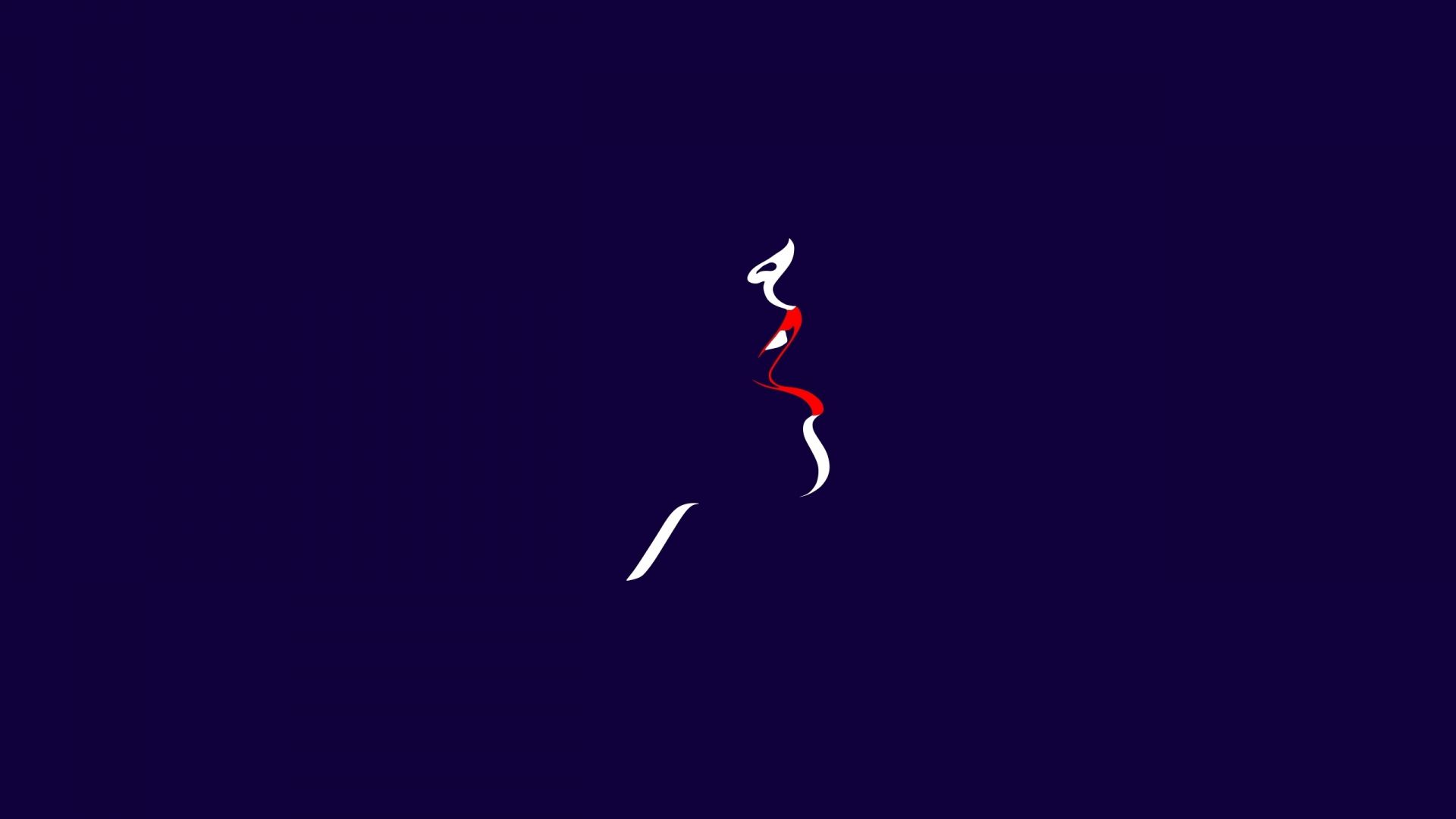 Desktop wallpaper woman, red lips, minimal, HD image, picture, background, 6ffcfa