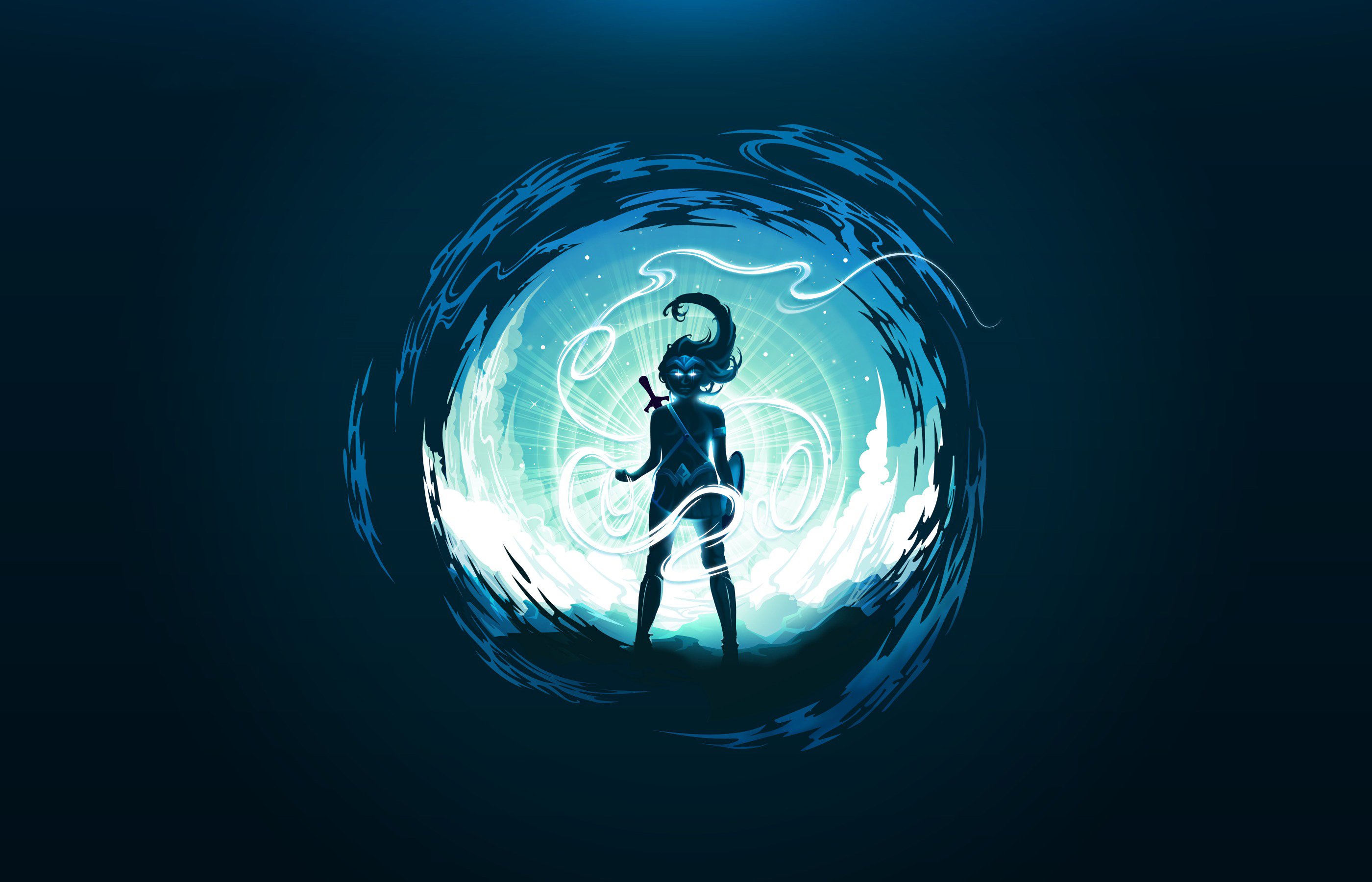 Minimalist Wonder Woman Wallpaper iPhone X