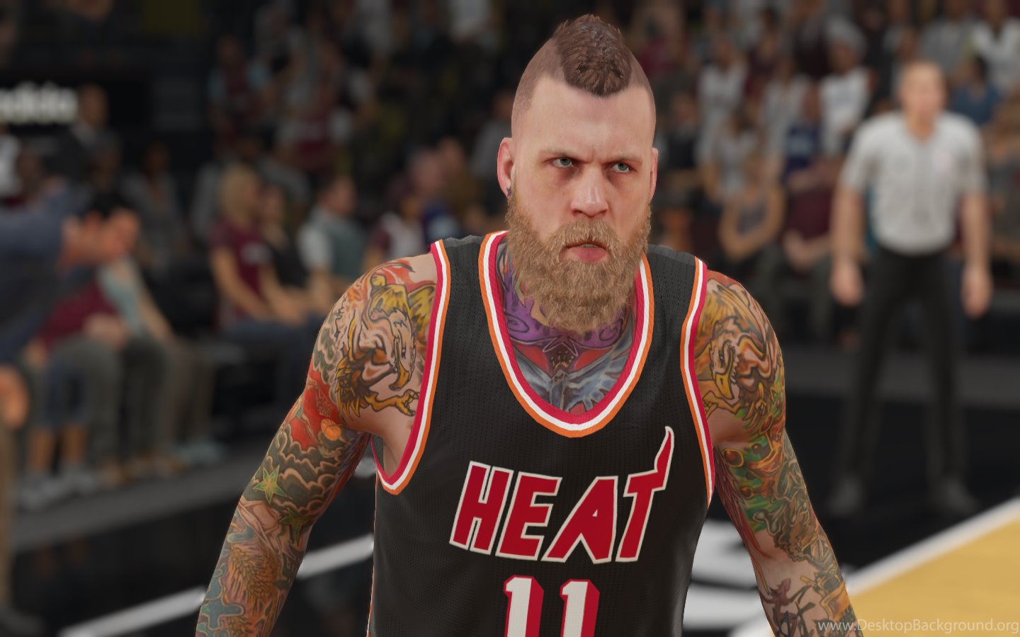 Chris Andersen Cyber Face With Head Tattoo NBA 2K15 At. Desktop Background