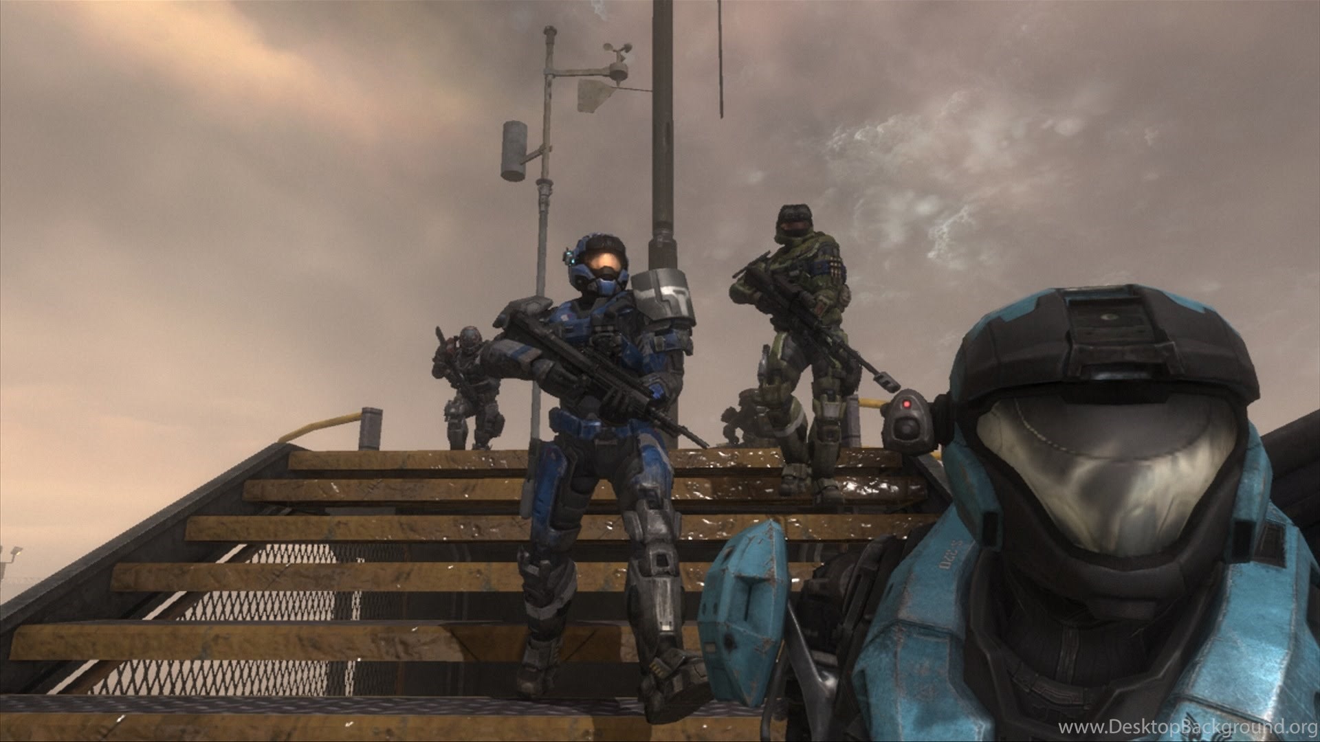 Halo Reach Noble Team On Lone Wolf (Noble Six Player) YouTube Desktop Background