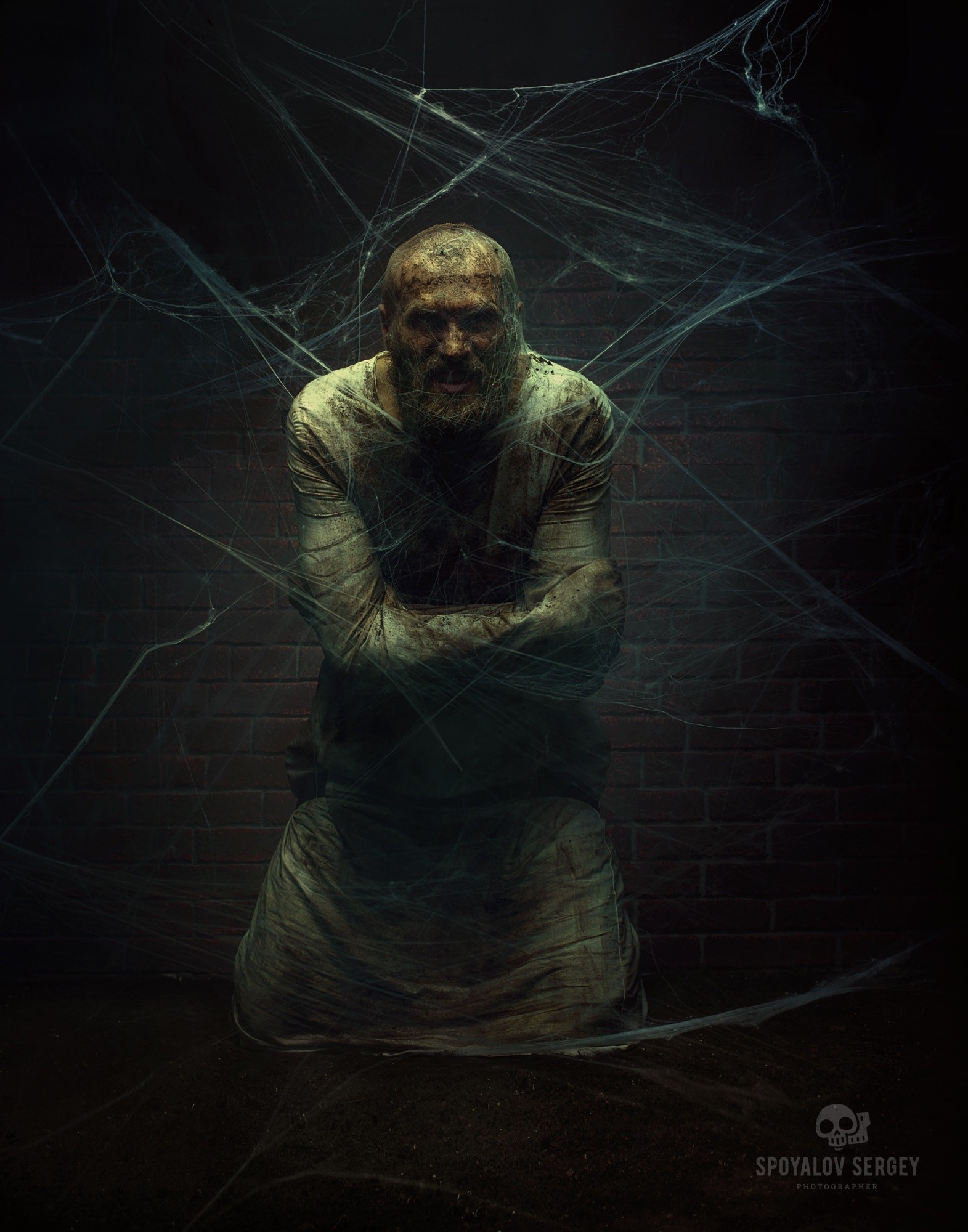 Wallpaper, men, illustration, 500px, horror, Sergey Spoyalov, old people, ART, darkness, screenshot 1571x2000