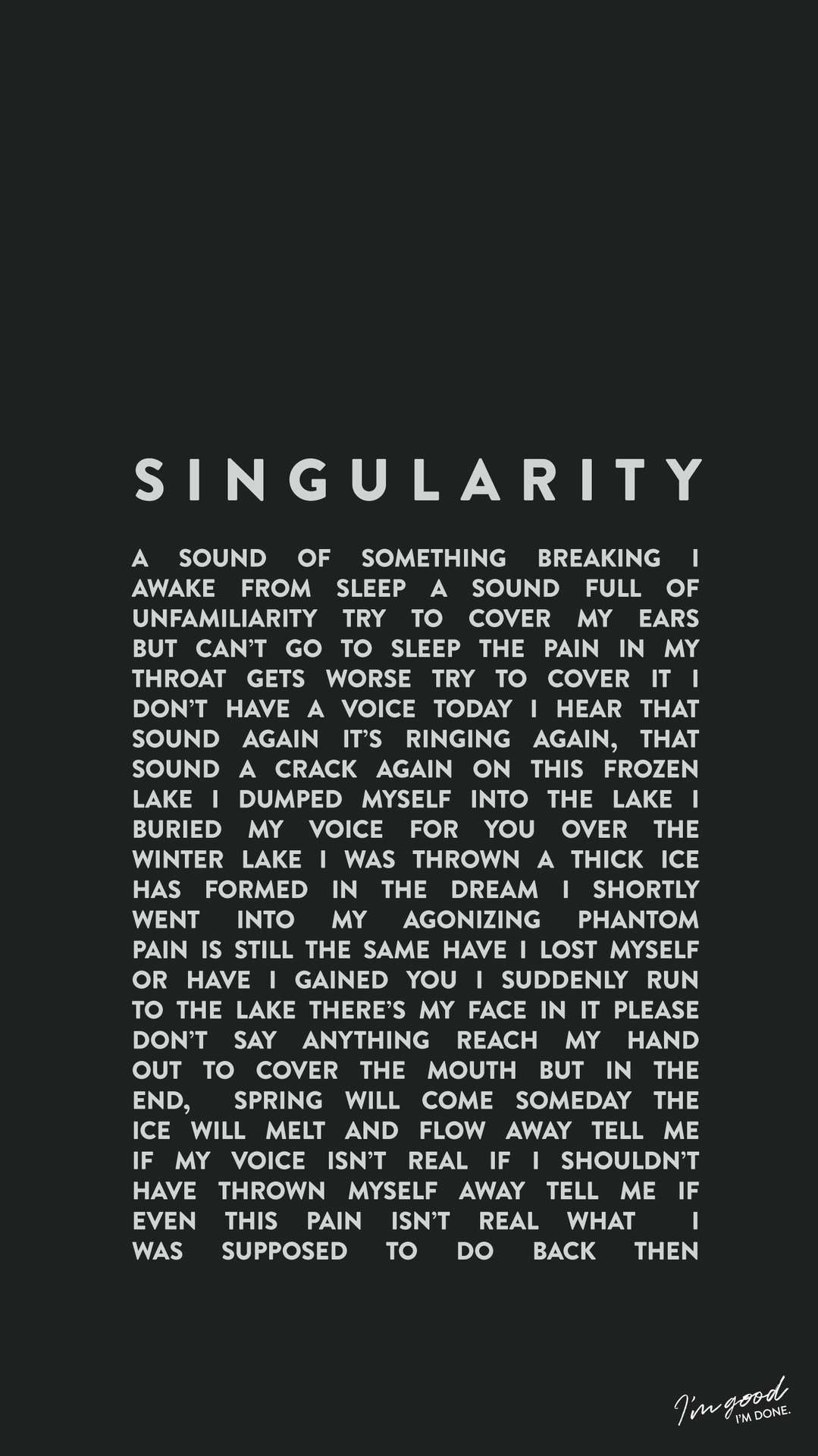 BTS Singularity